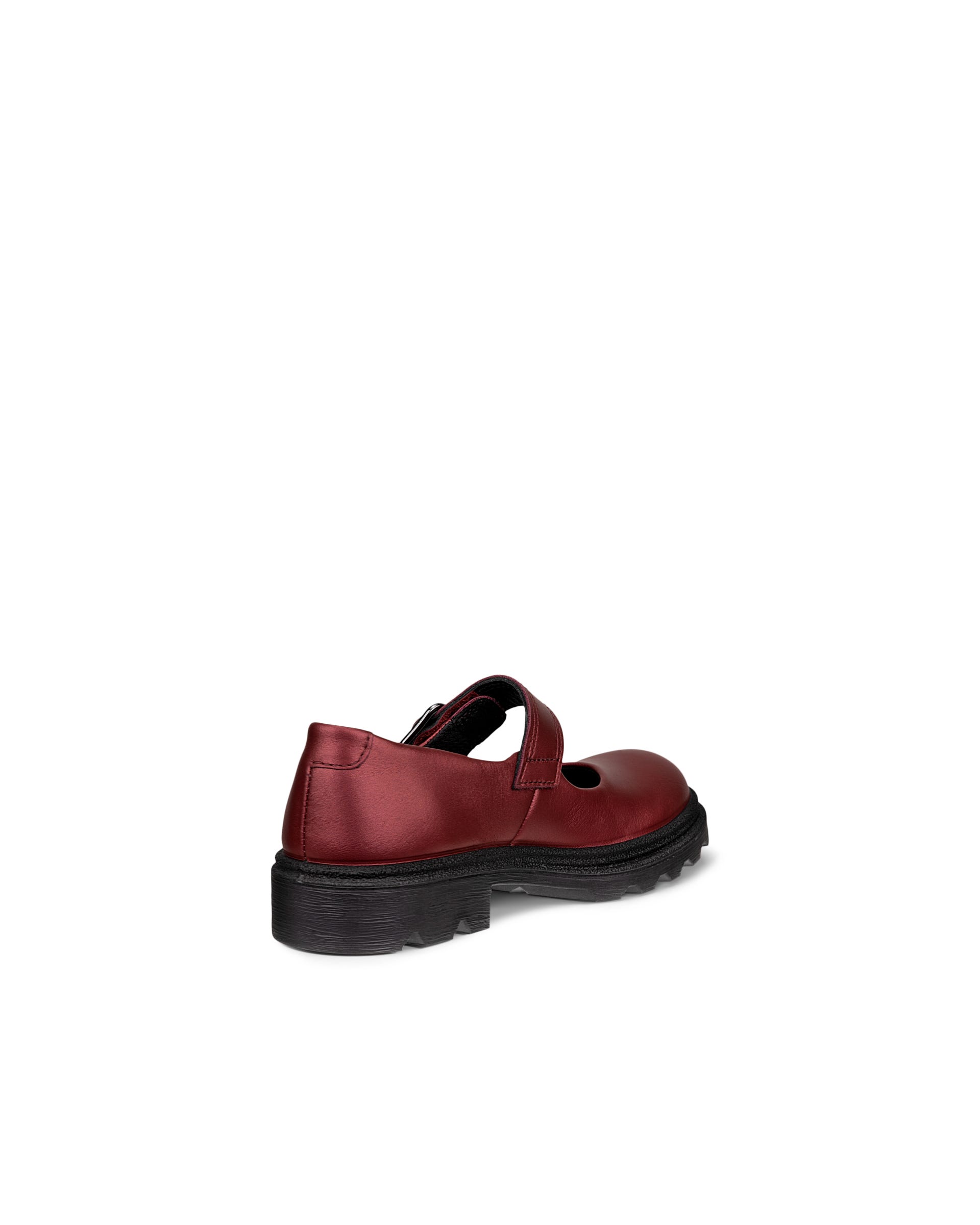 Kids' ECCO® Grainer Leather Mary Jane Shoe - Metallics - Back