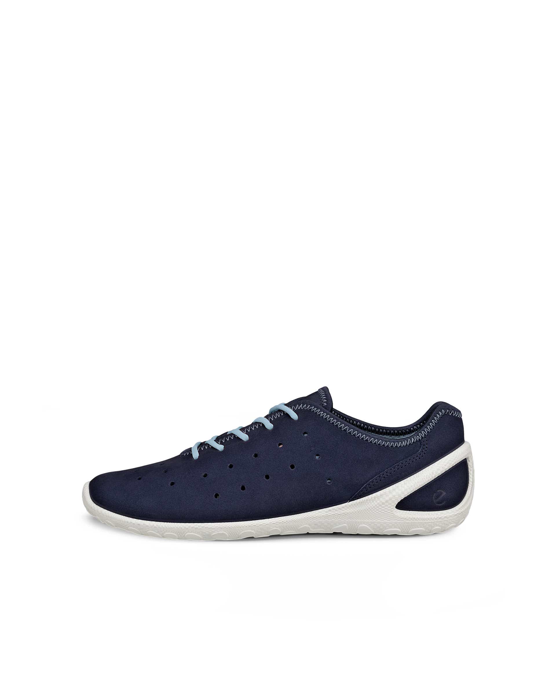 Damskie nubukowe sneakersy ECCO® BIOM EVERYDAY - Niebieski - Outside