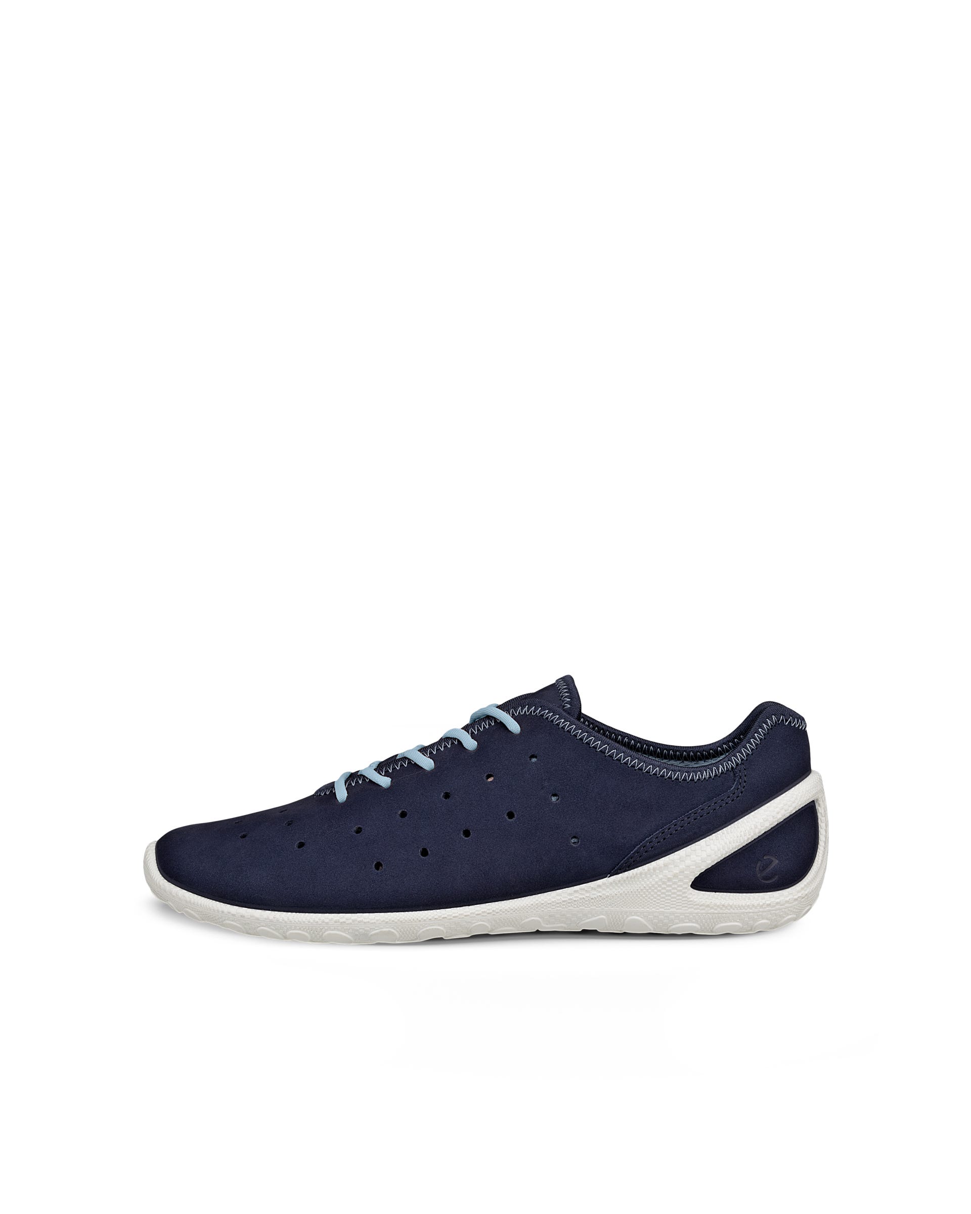Damskie nubukowe sneakersy ECCO® BIOM EVERYDAY - Niebieski - Outside