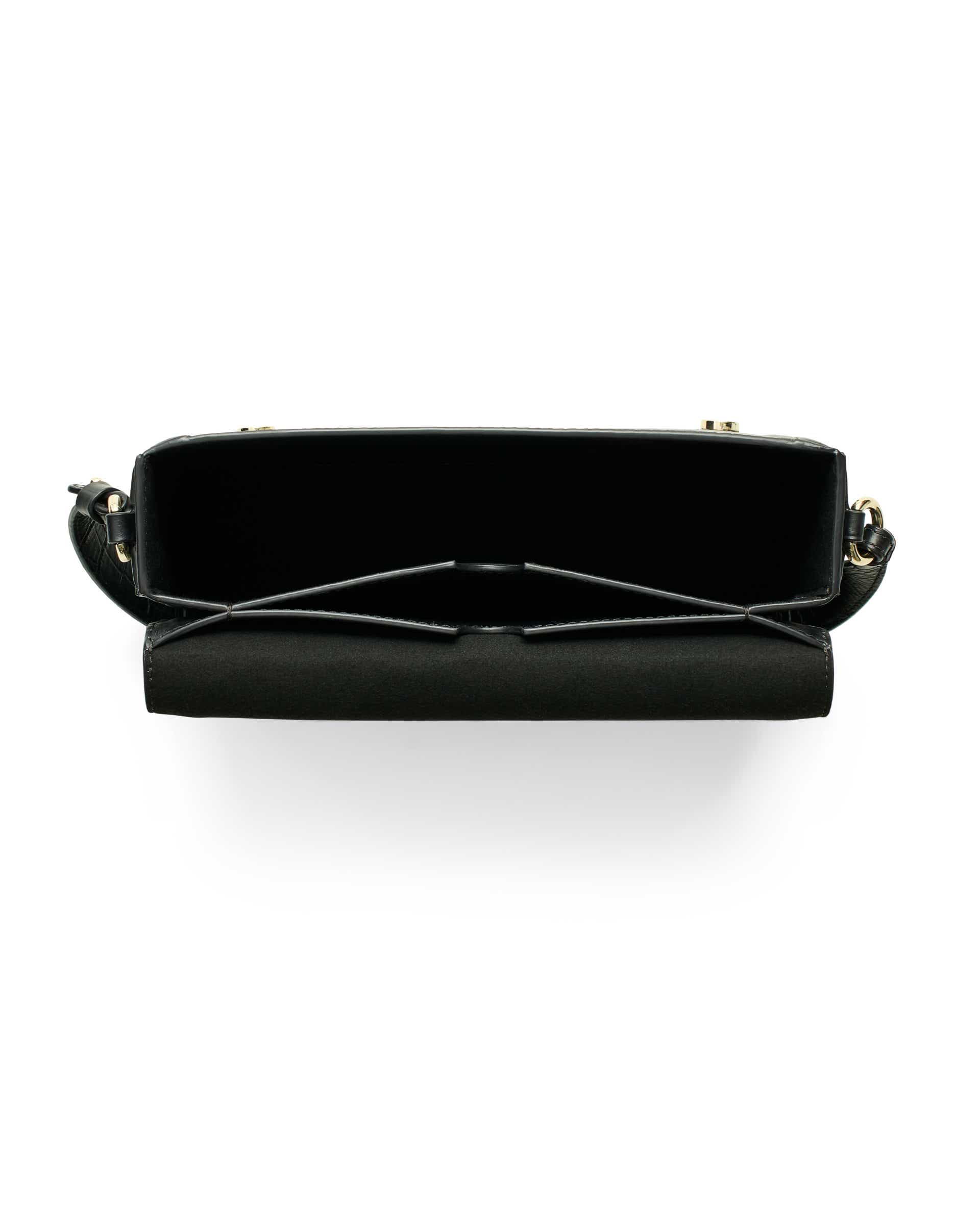 ECCO® PINCH BAG crossbody lædertaske med opadbuet bund til damer - Sort - Birdeye