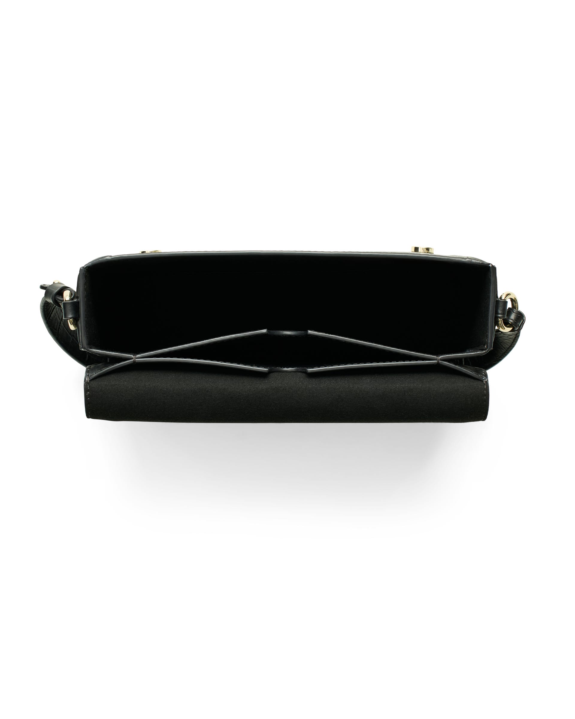 ECCO® PINCH BAG crossbody lædertaske med opadbuet bund til damer - Sort - Main