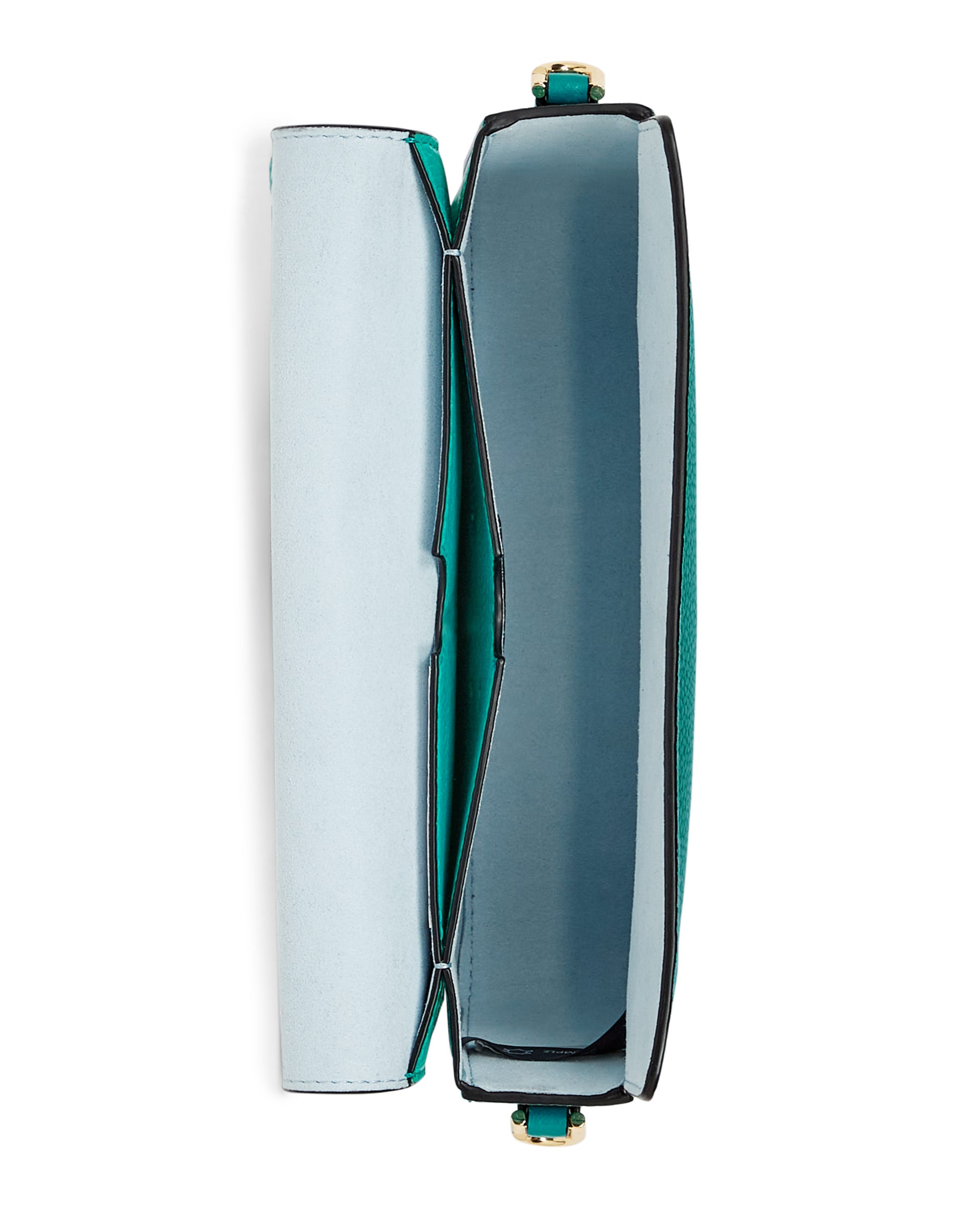 ECCO® Pinch Pop Pebbled Leather Pinch Crossbody Bag - Green - Birdeye