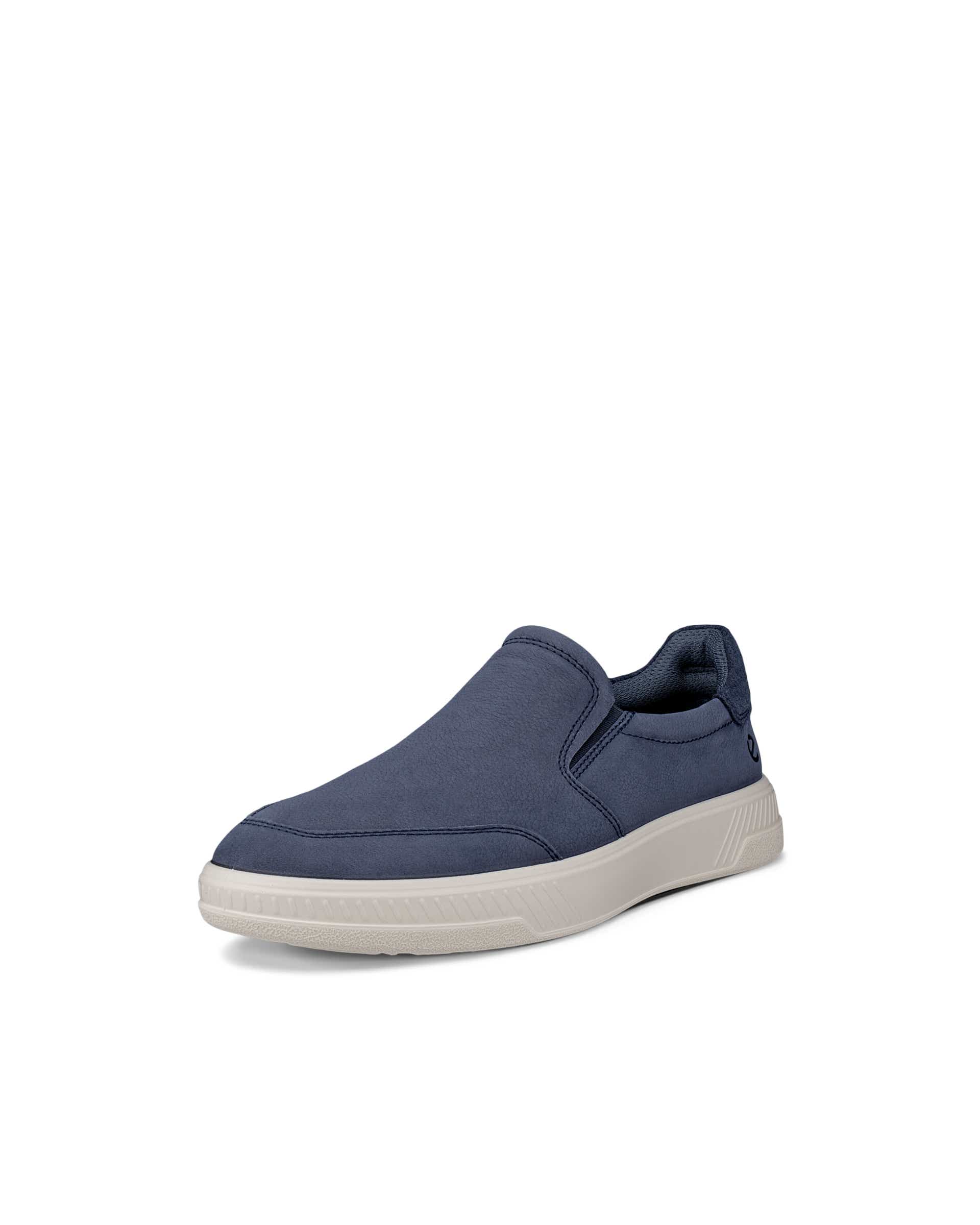 ECCO® MOVE chaussures sans lacet en nubuck pour homme - Bleu - Main