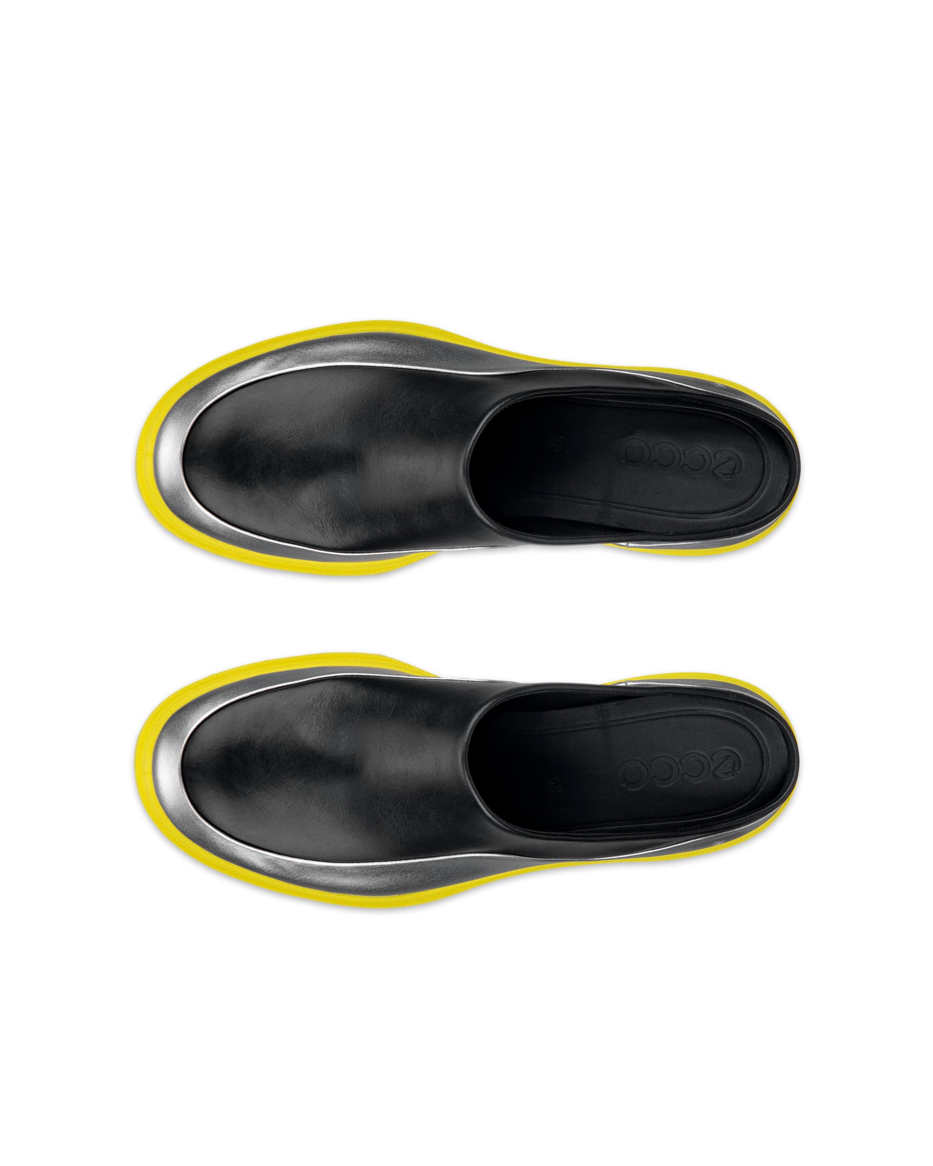 ECCO GRAINER WOMEN ウィメンズ レザーシューズ - シルバー - Top left pair