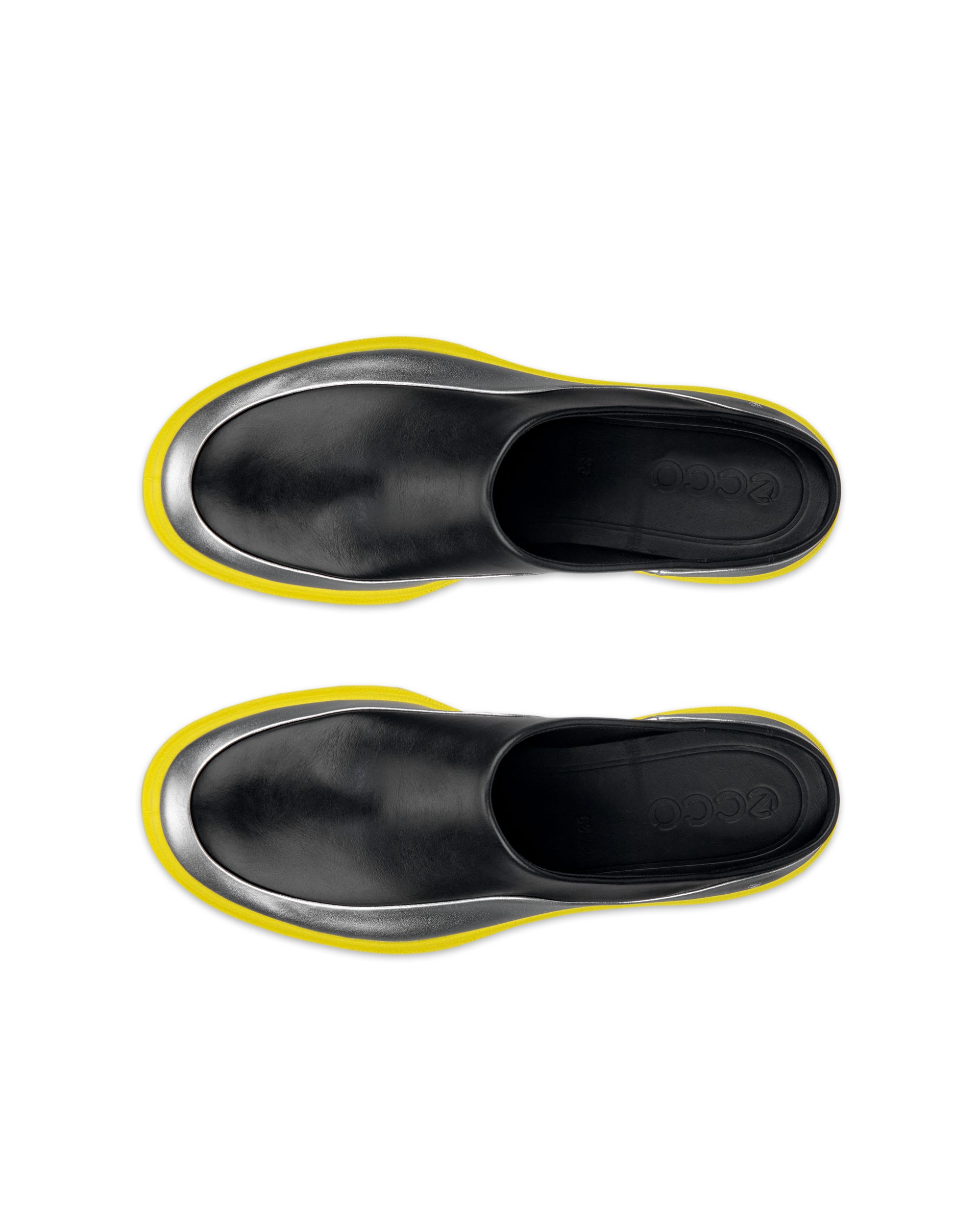 ECCO GRAINER WOMEN ウィメンズ レザーシューズ - シルバー - Top left pair