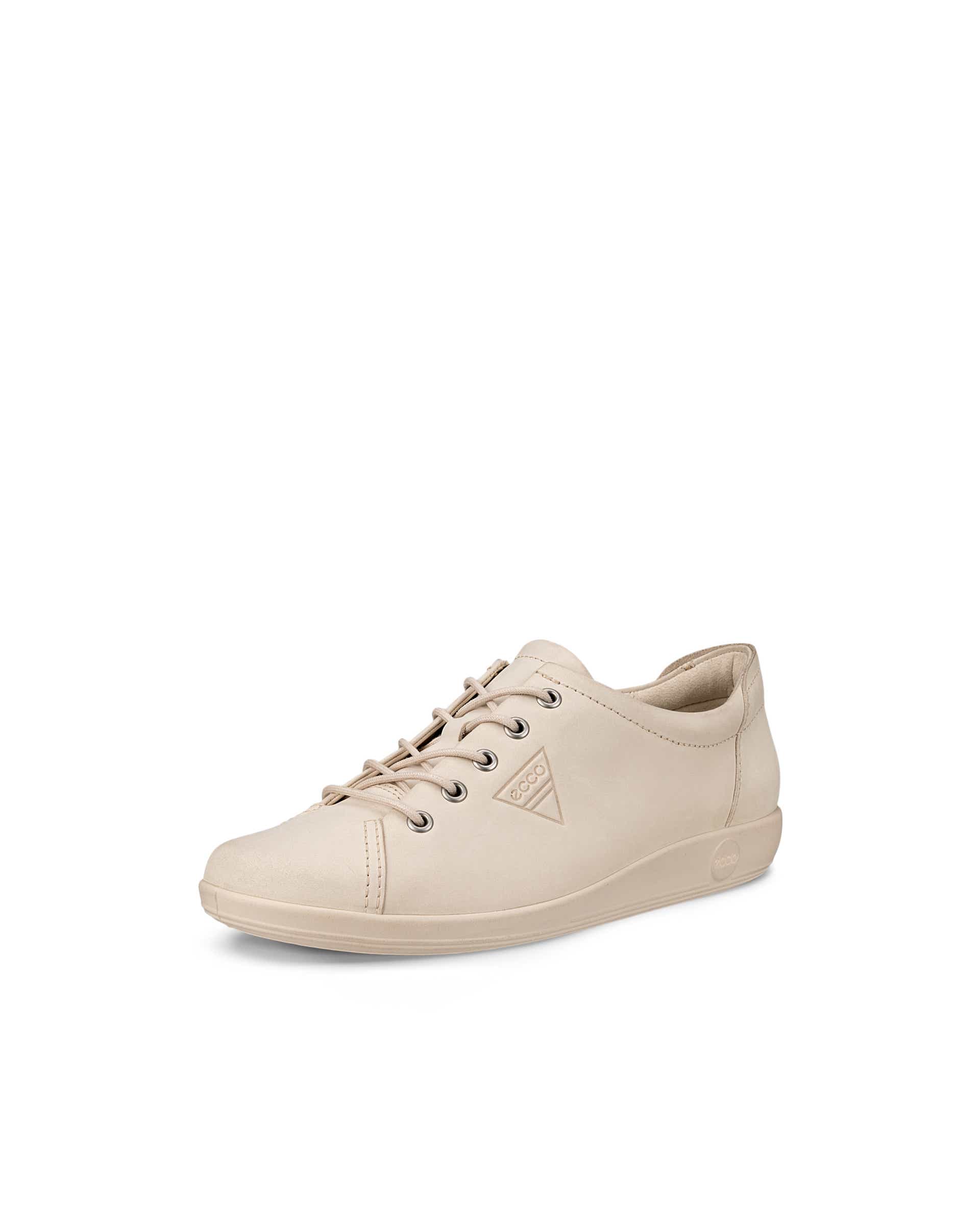 ECCO® SOFT 2.0 Damen Sneaker aus Nubukleder - Beige - Main