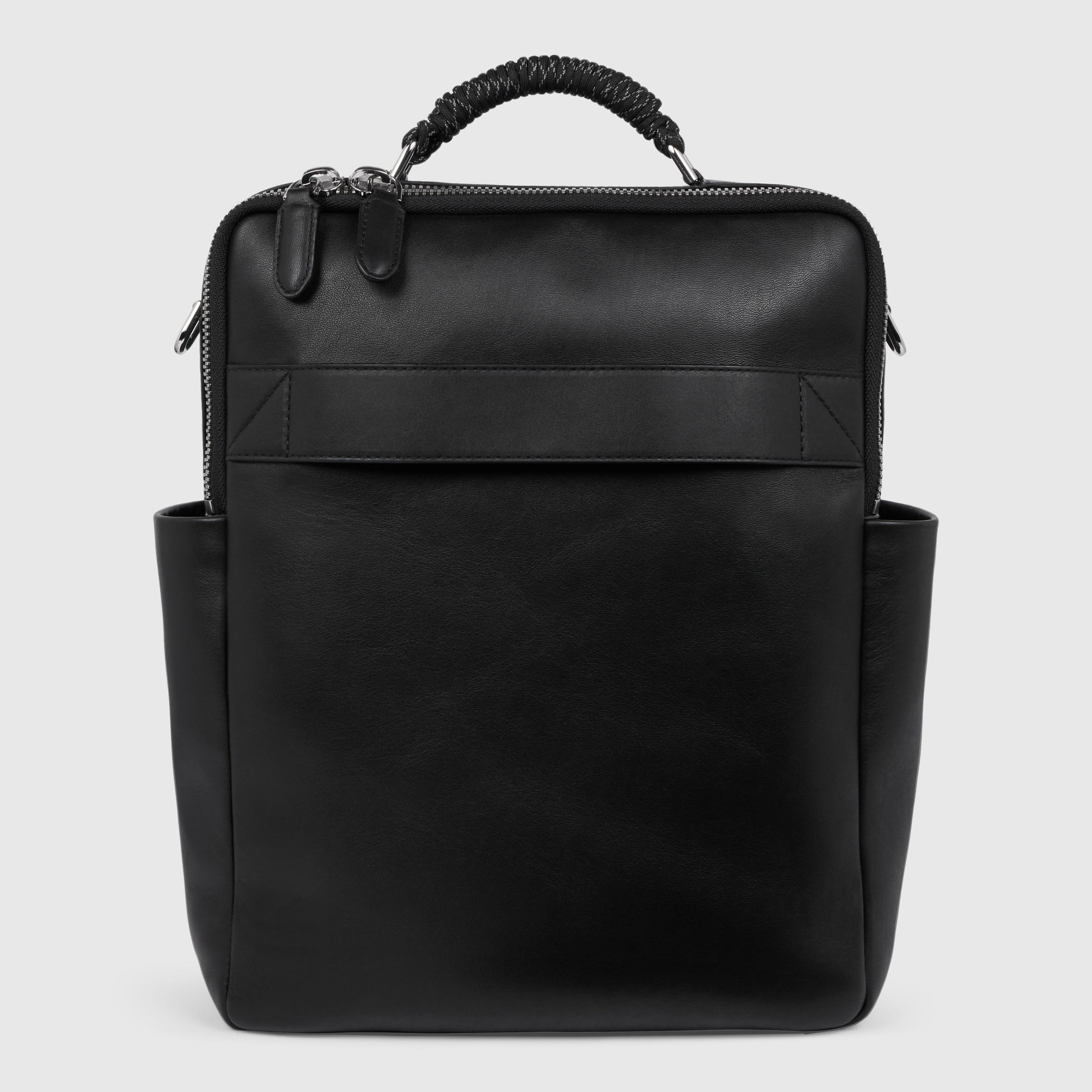 ECCO® Ceramic tech-Bag Leather Laptop Bag - Black - Back