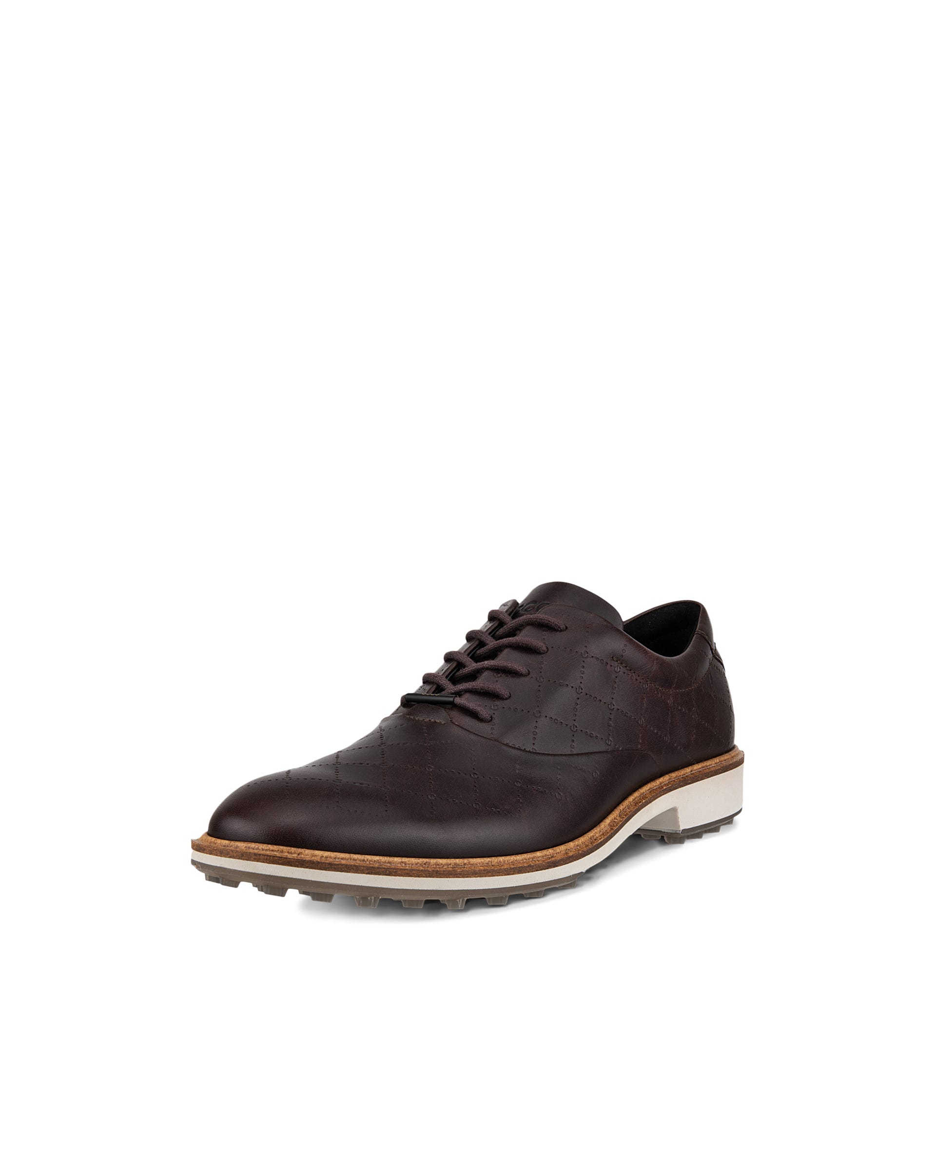 ECCO Golf Classic Hybrid メンズ レザーゴルフシューズ - ブラウン - Main