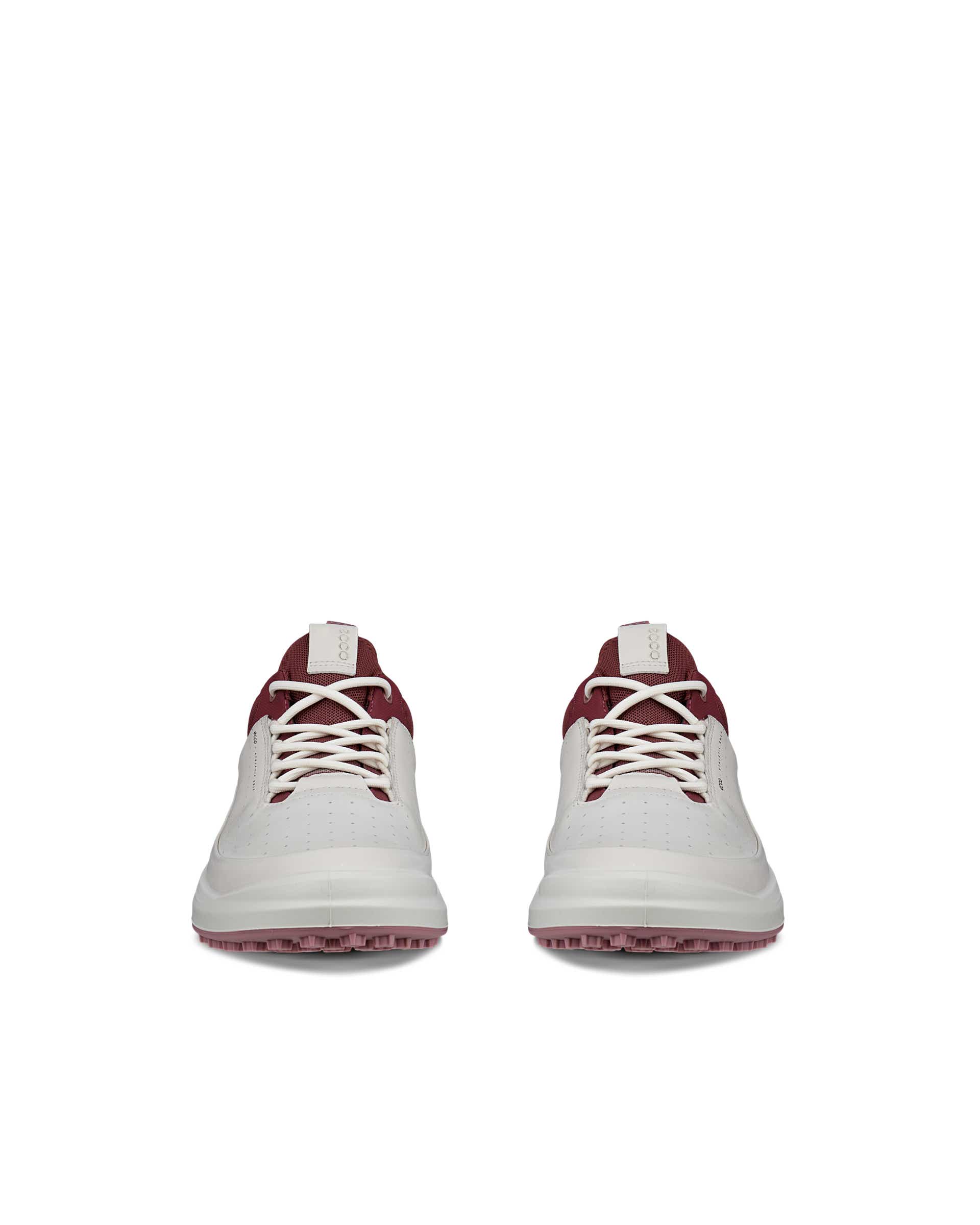 Women's ECCO® Golf Core Leather Waterproof Golf Shoe - White - Front pair