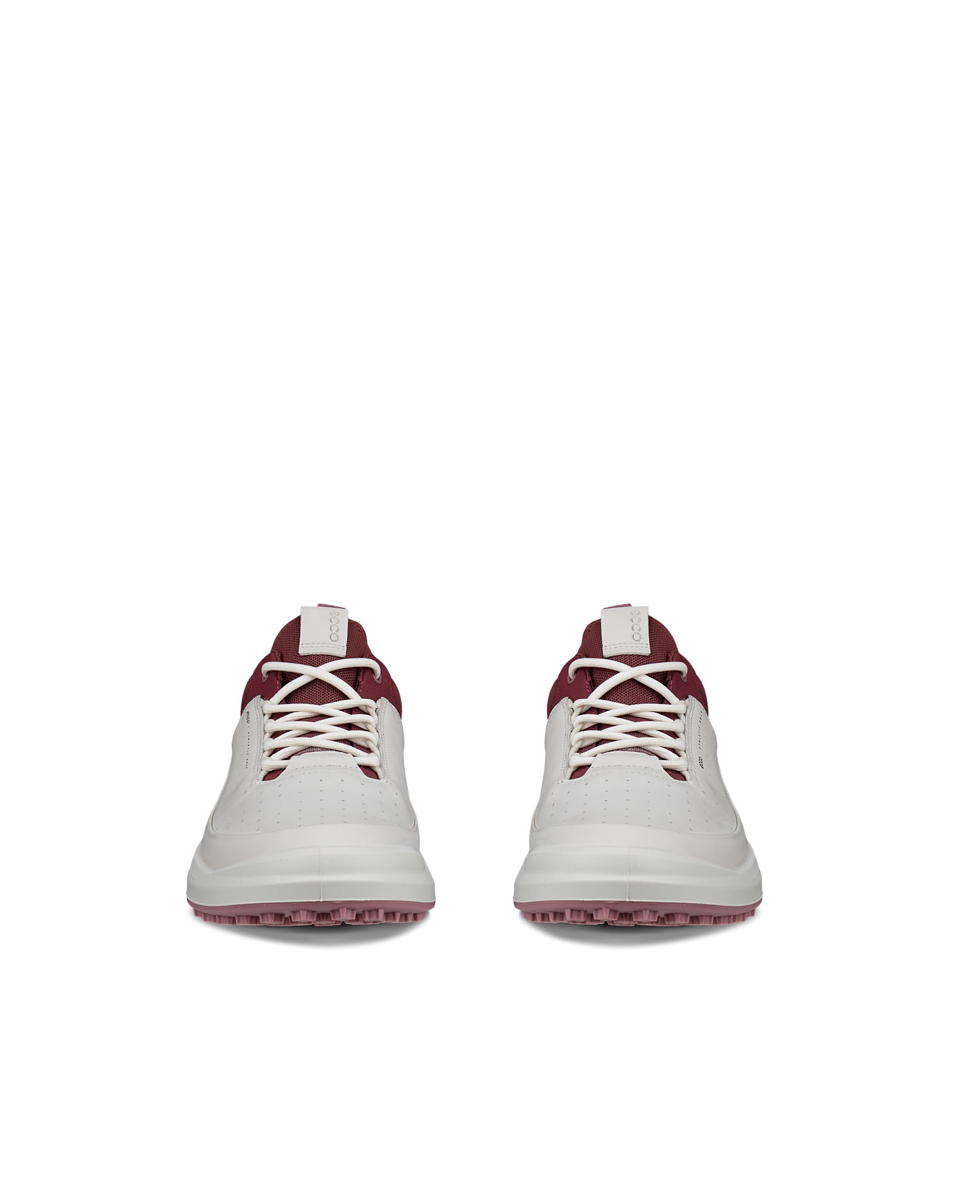 Women's ECCO® Golf Core Leather Waterproof Golf Shoe - White - Front pair