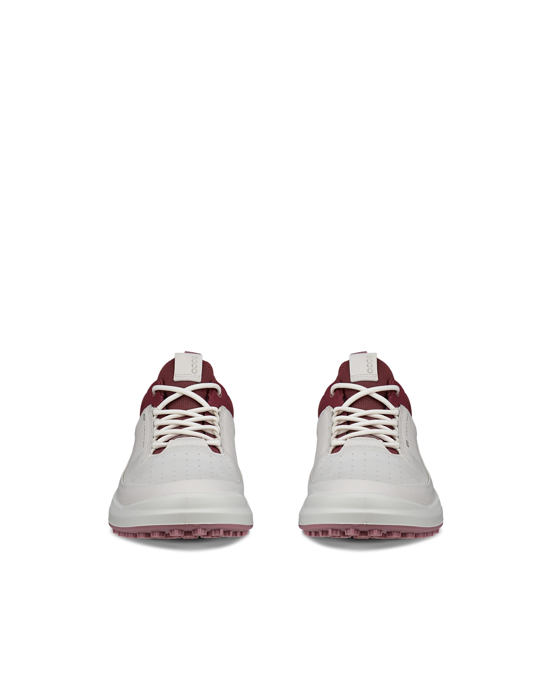 Women's ECCO® Golf Core Leather Waterproof Golf Shoe - White - Front pair