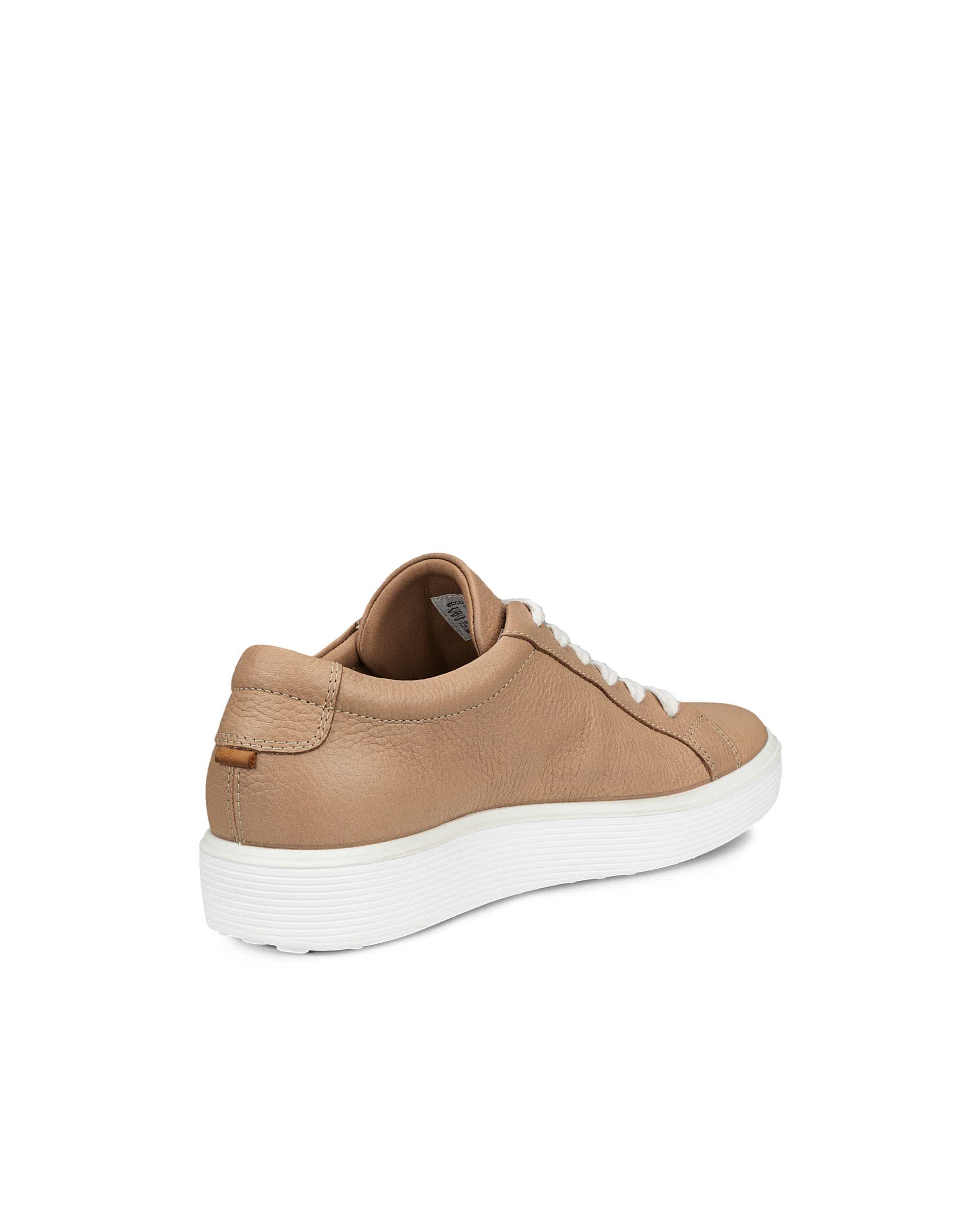 Women's ECCO® Soft 60 Leather Sneaker - Beige - Back
