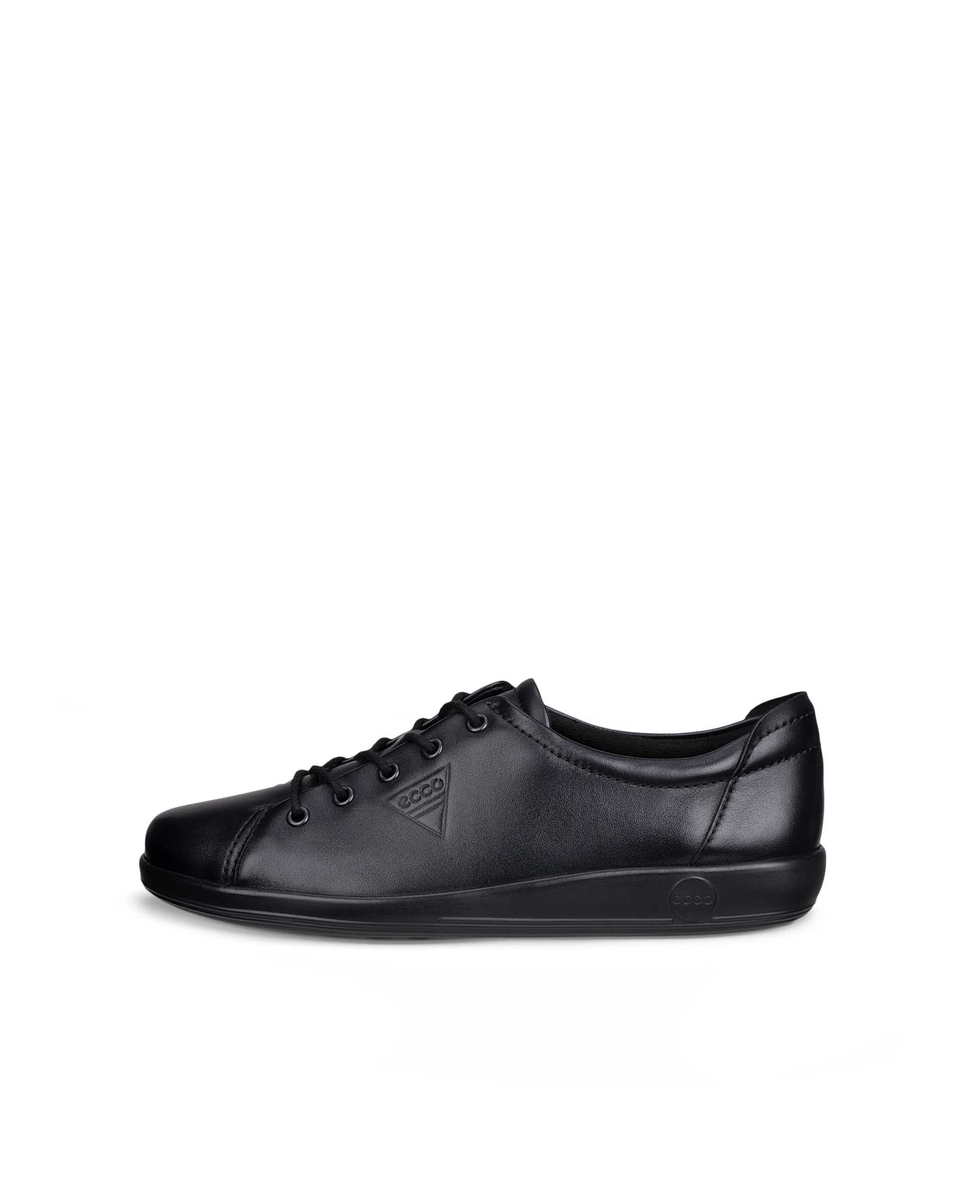 ECCO SOFT 2.0 LACE SHOE - Black - Outside