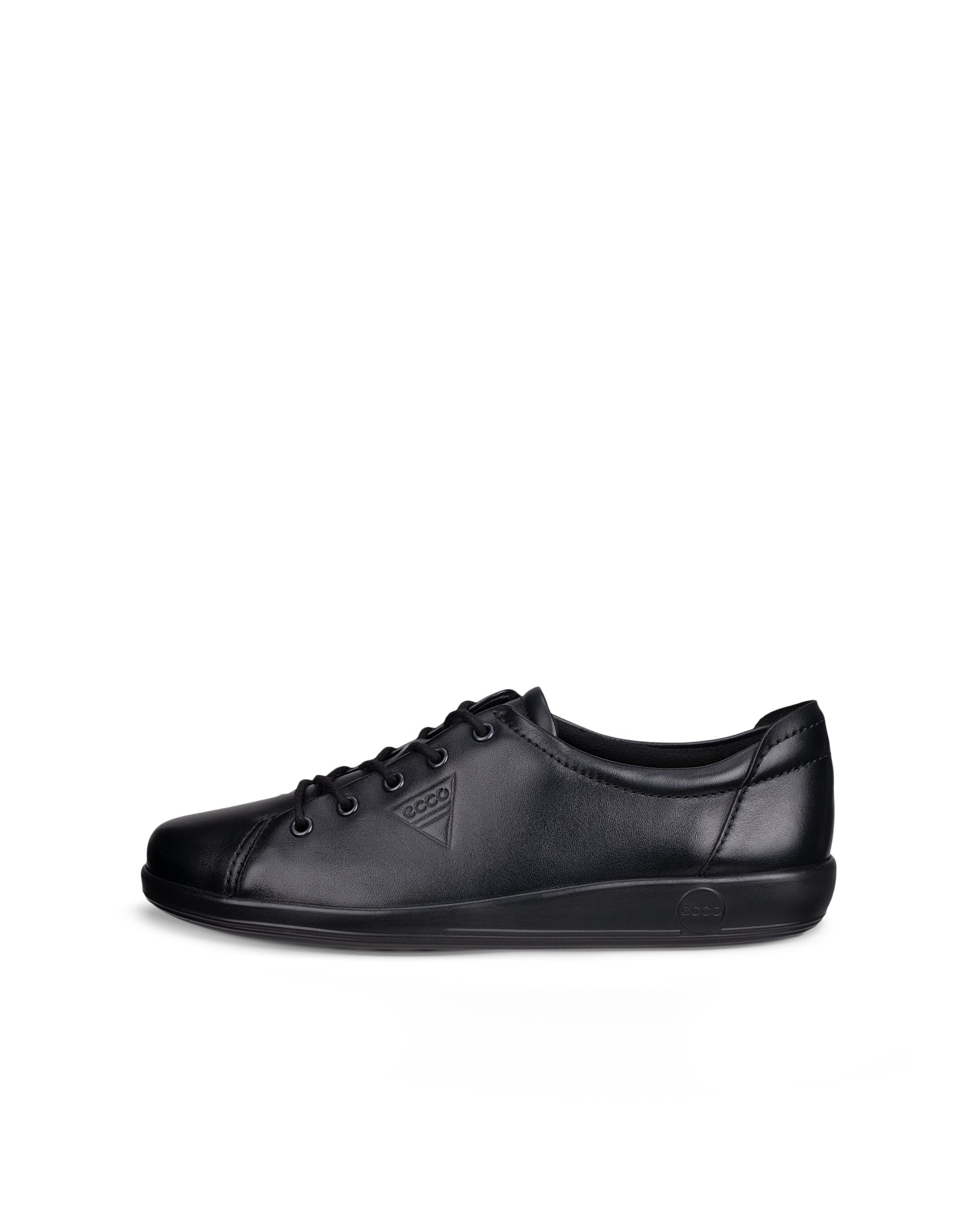 ECCO SOFT 2.0 LACE SHOE - Black - Outside