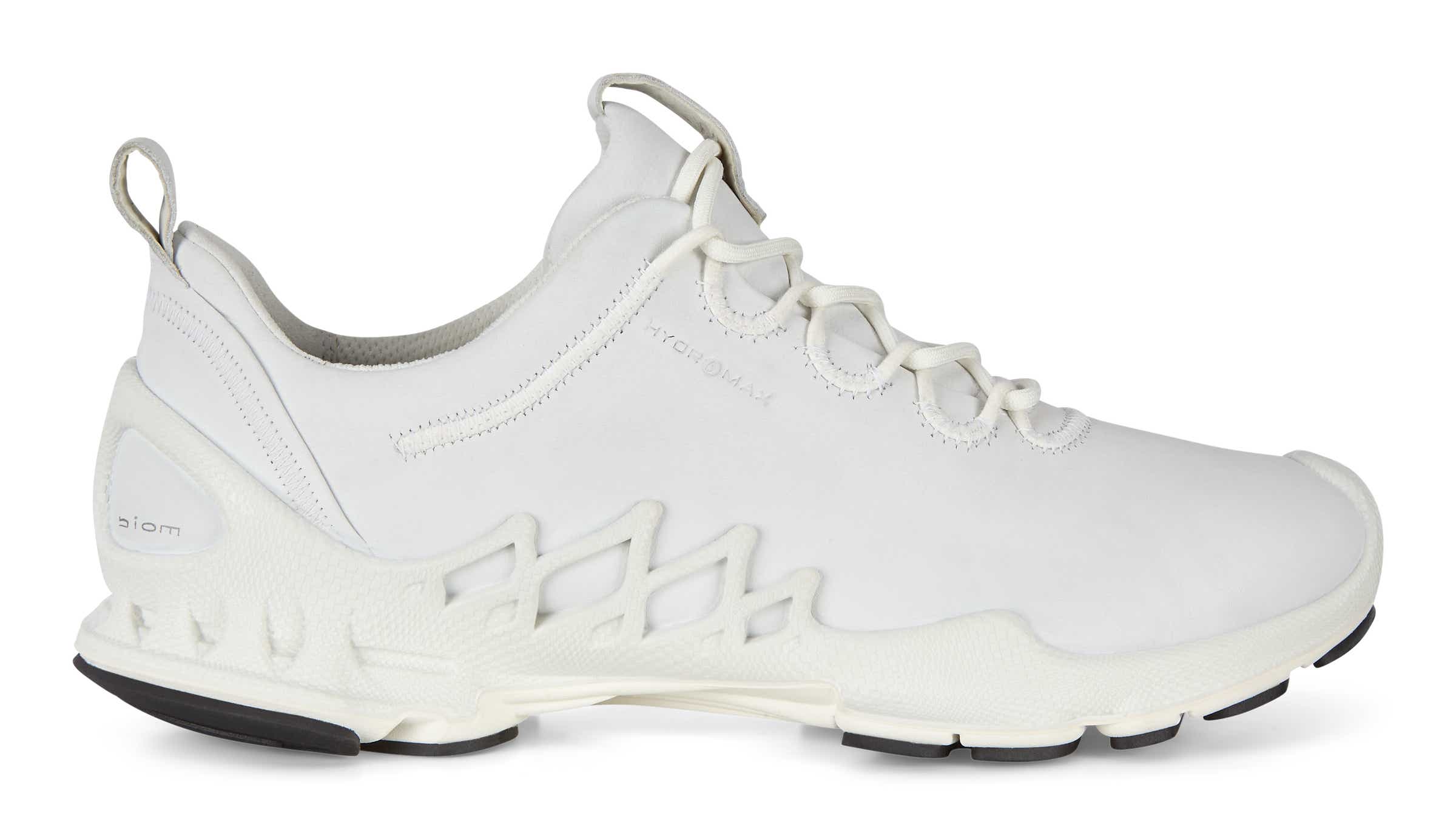 Men's ECCO® BIOM AEX Leather Outdoor Sneaker - White - Outside