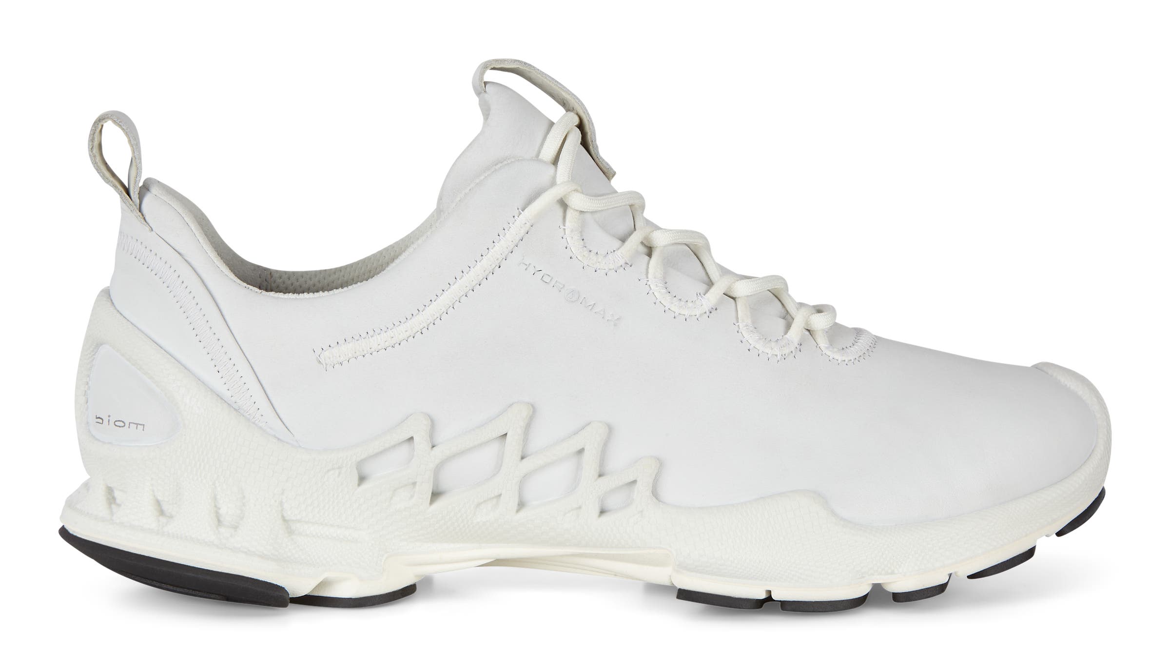 Men's ECCO® BIOM AEX Leather Outdoor Sneaker - White - Outside