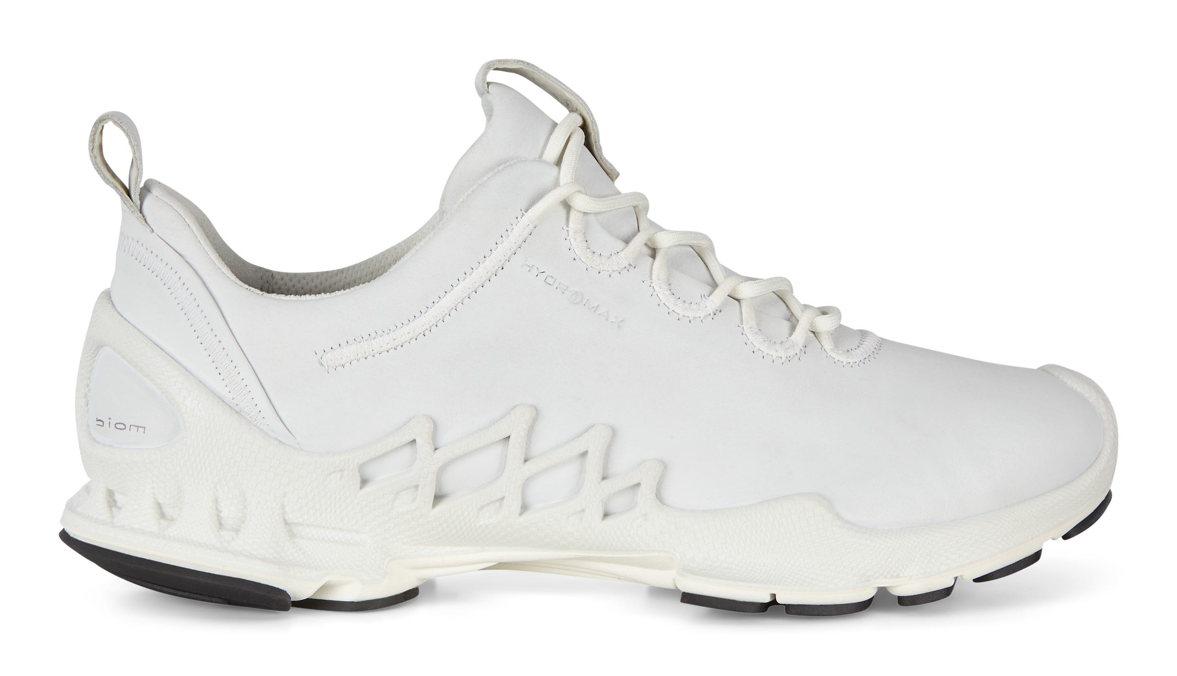Men's ECCO® BIOM AEX Leather Outdoor Sneaker - White - Outside