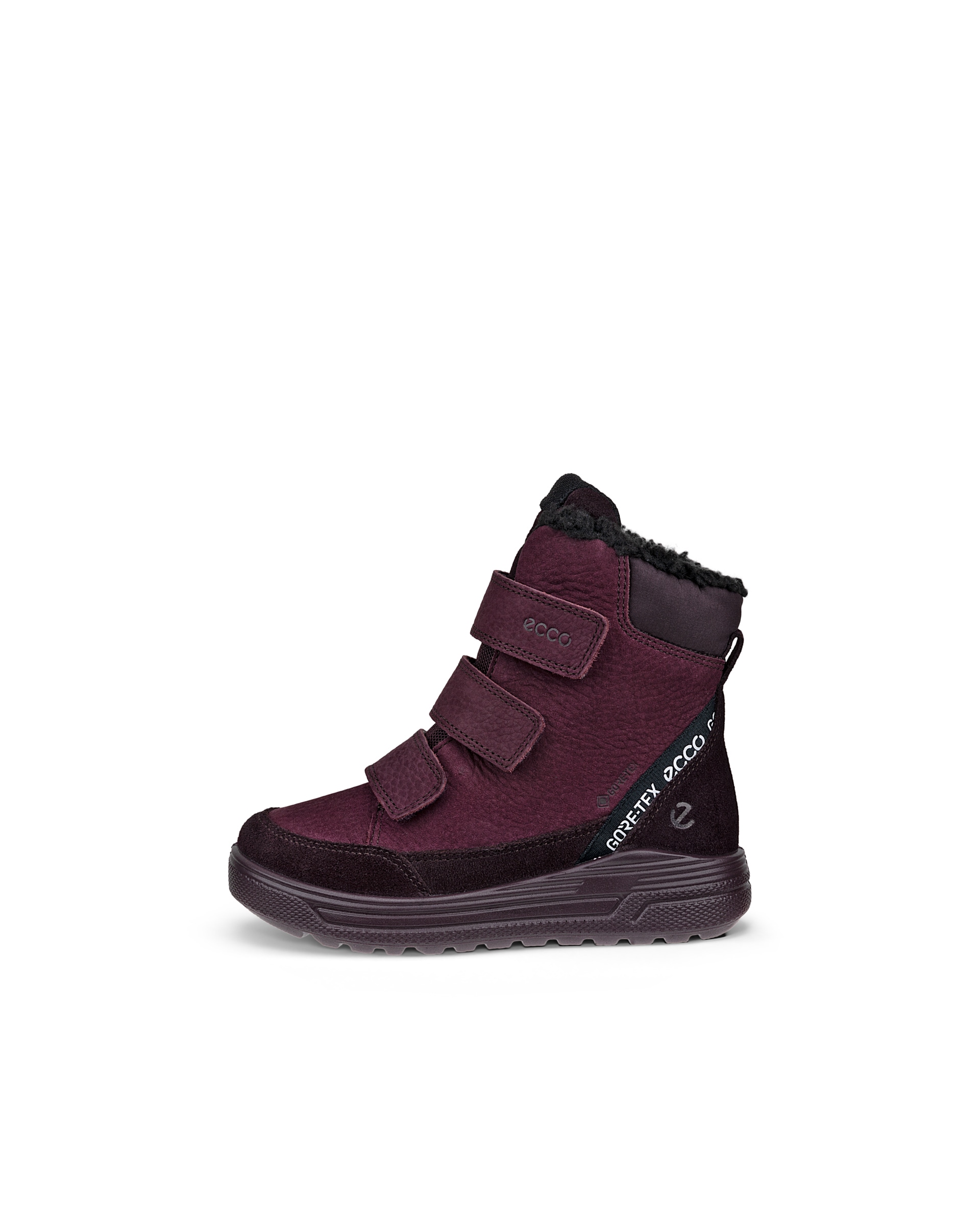 ECCO® Urban Snowboarder dječje zimske čizme od nubuka Gore-Tex - Purpurna - Outside