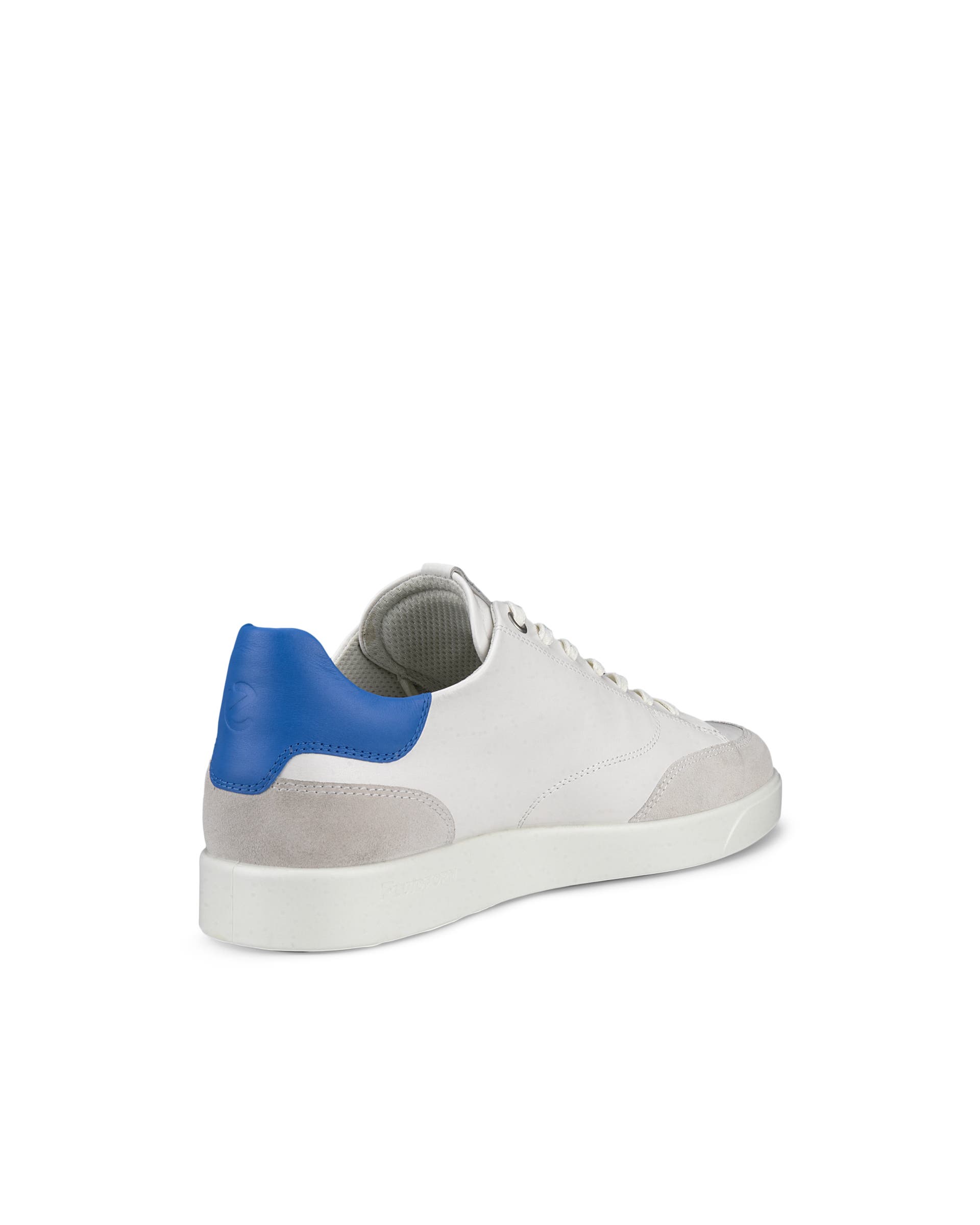 Men's ECCO® Street Lite Leather Sneaker - White - Back
