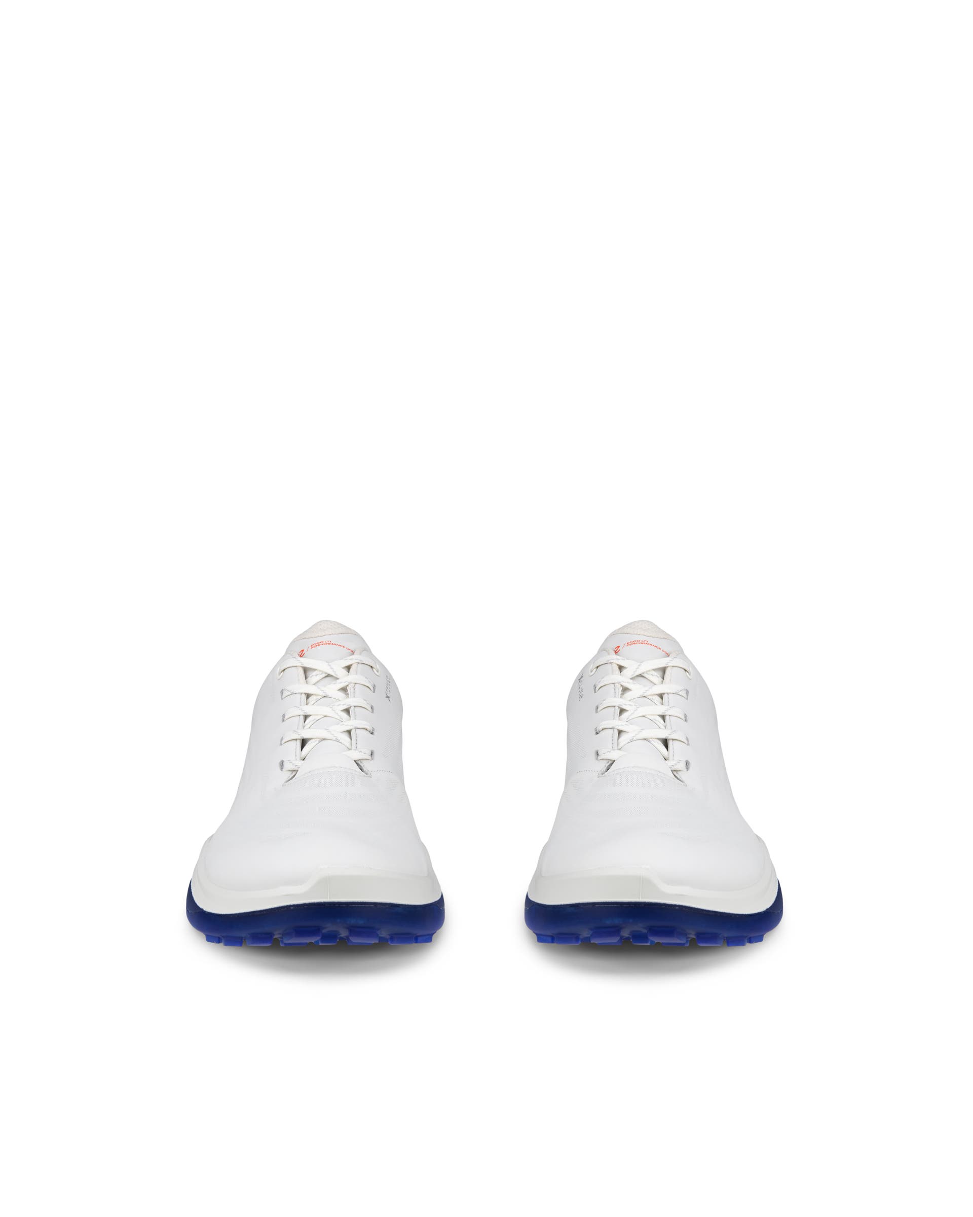 ECCO LT1 GOLF LACE Men メンズ レザーウォータープルーフゴルフシューズ - ホワイト - Front pair