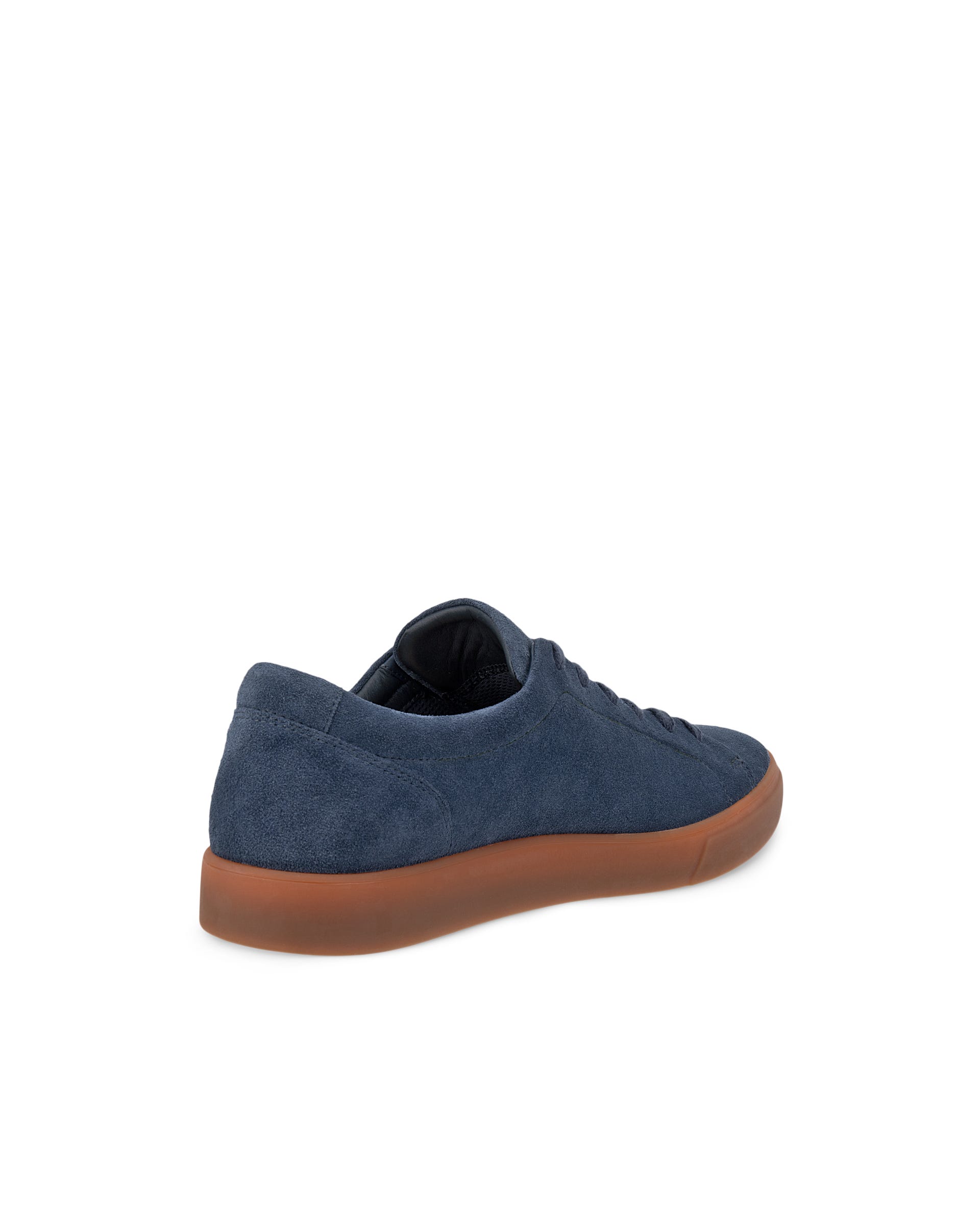 Men's ECCO® SOFT 10 Suede Sneaker - Blue - Back