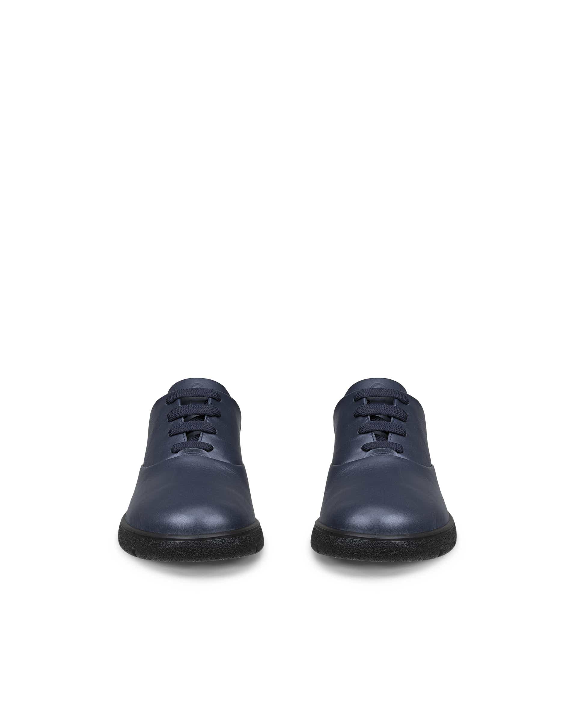 Damskie skórzane buty sznurowane ECCO® BELLA 2 - Niebieski - Front pair