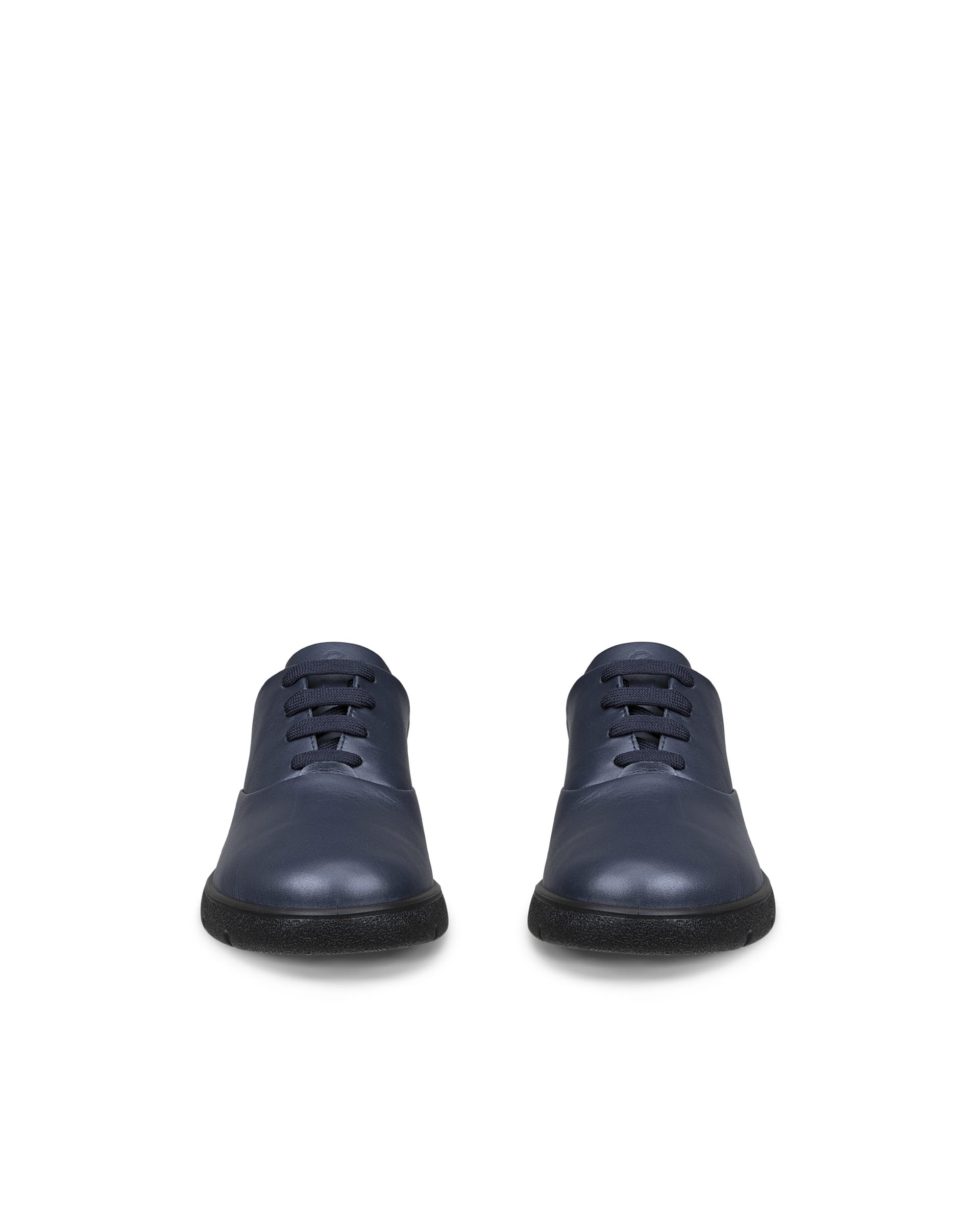 Damskie skórzane buty sznurowane ECCO® BELLA 2 - Niebieski - Outside