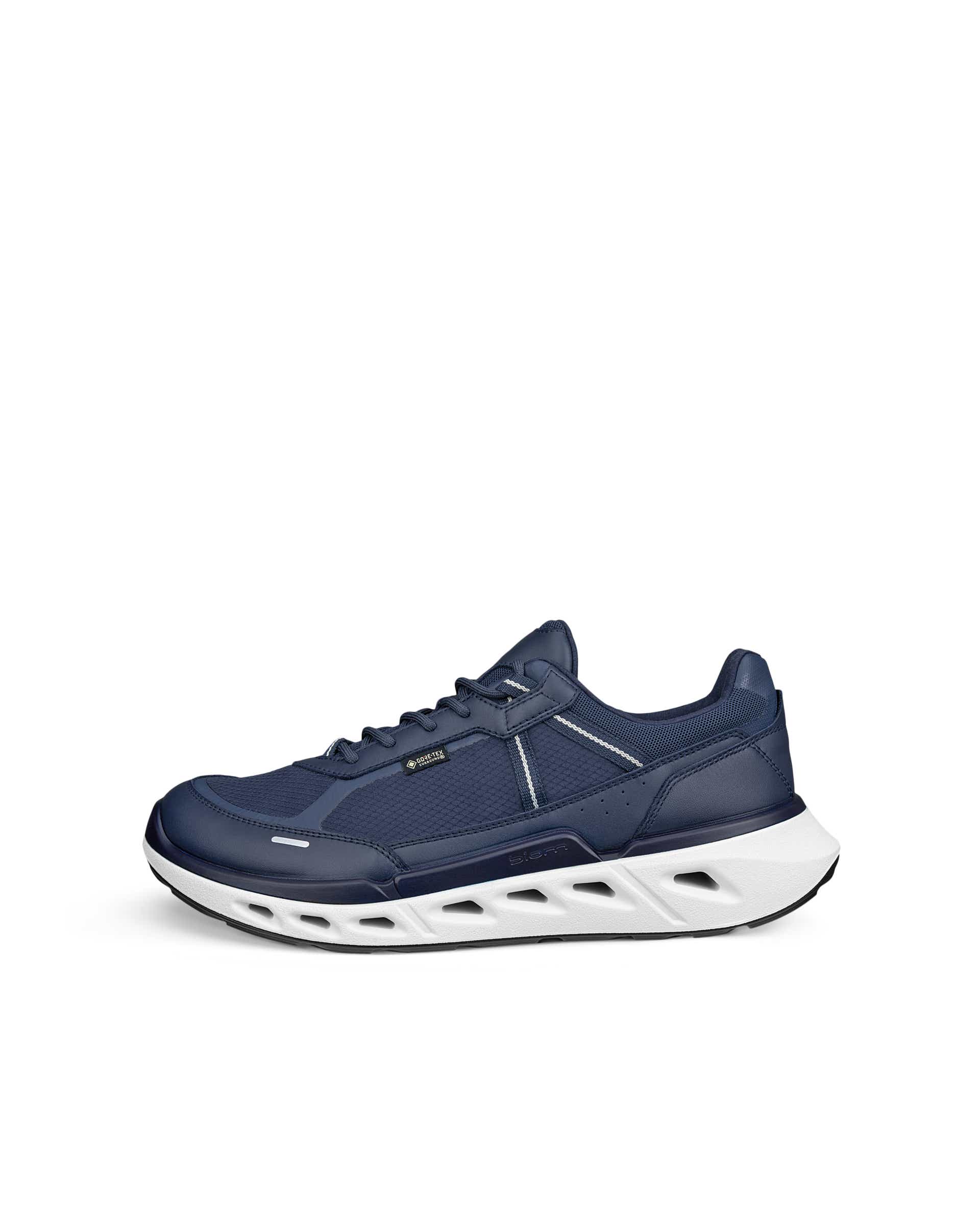 Men's ECCO® Biom 720 Leather Gore-Tex Sneaker - Blue - Outside