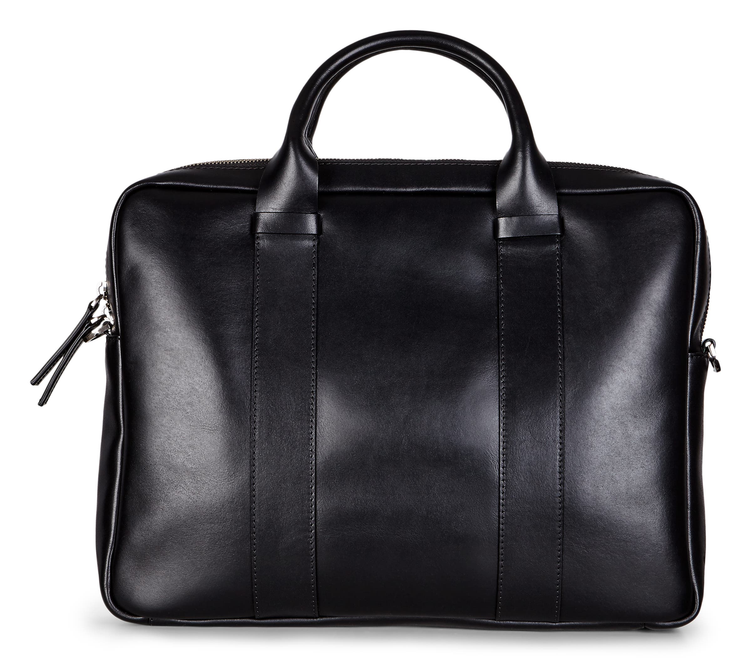 Men's ECCO® Lars Leather Laptop Bag - Black - Back
