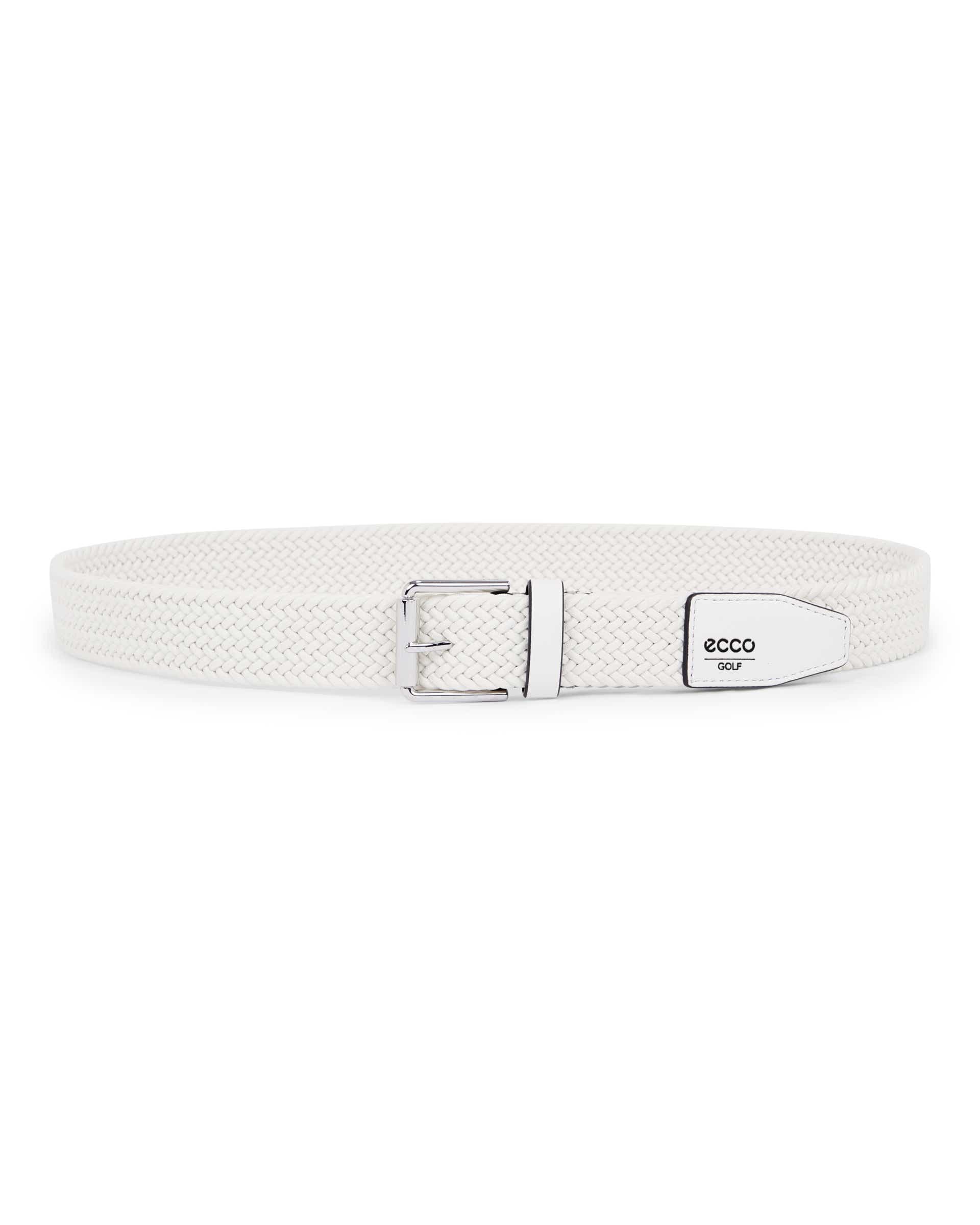 ECCO Belts Golf Braided メンズ テキスタイルベルト | ホワイト ECCO Belts Golf Braided メンズ テキスタイルベルト | ホワイト