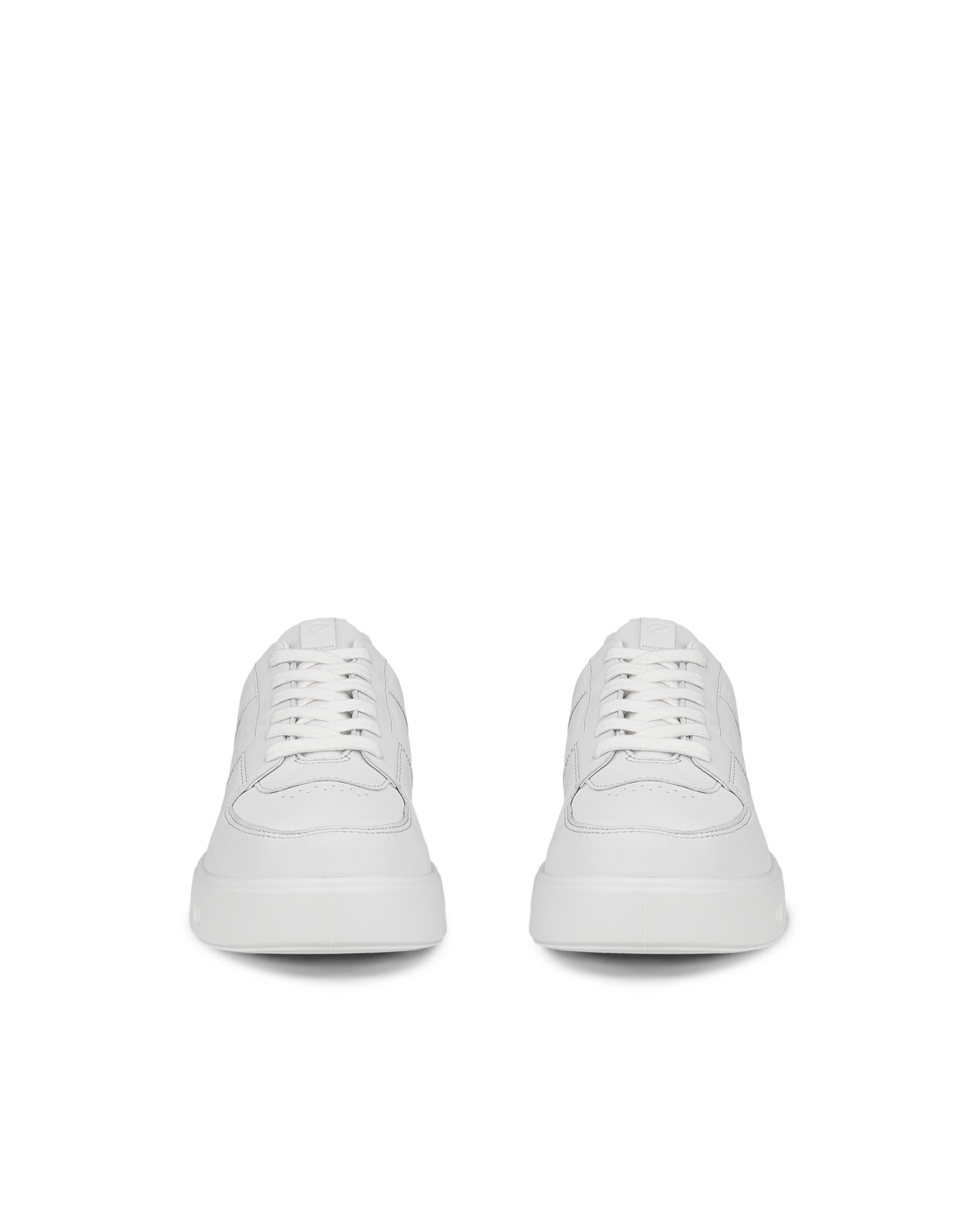 ECCO® Street 720 baskets en cuir Gore-Tex pour femme - Blanc - Front pair