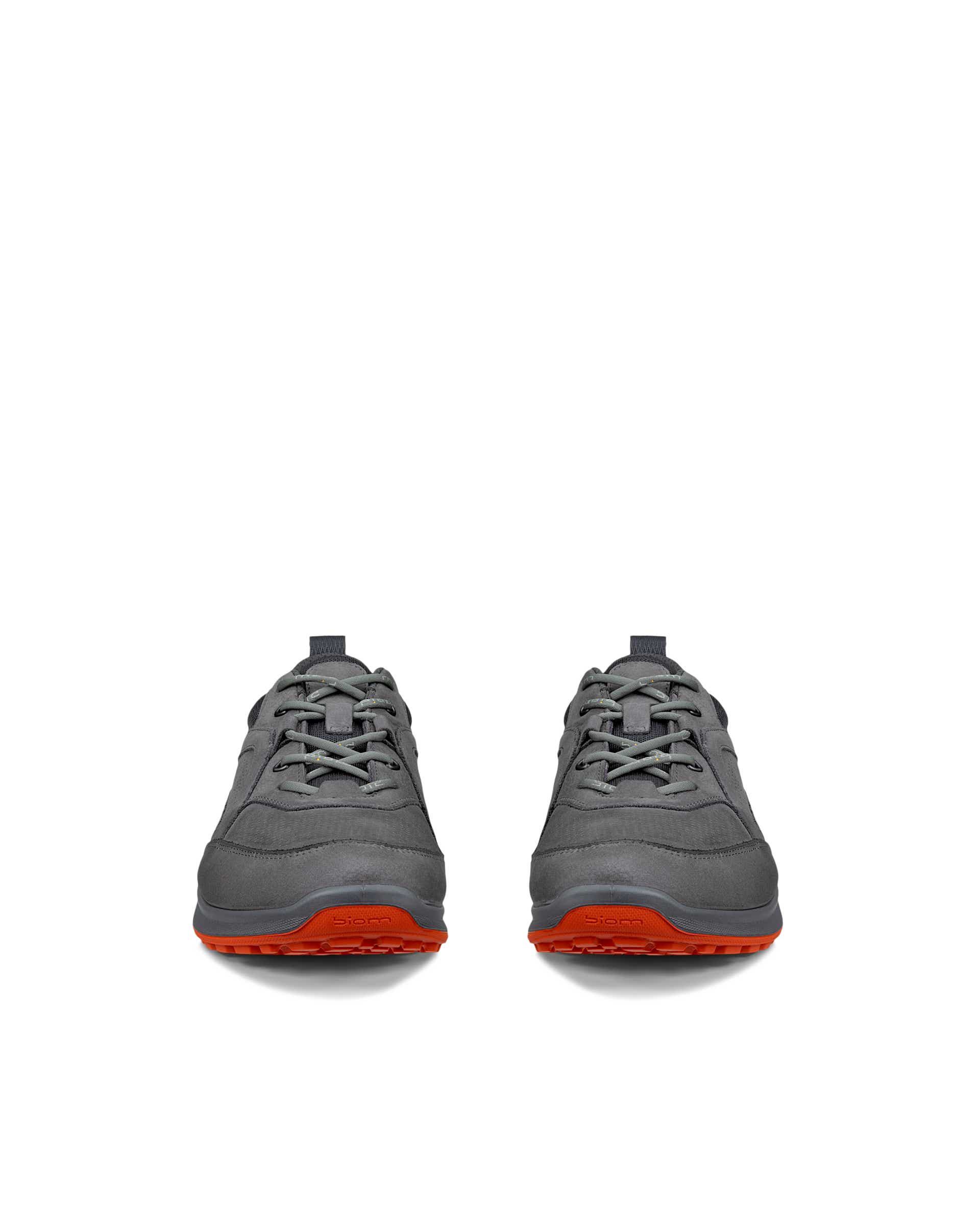 ECCO® BIOM ENERGI baskets en nubuck pour homme - Gris - Front pair