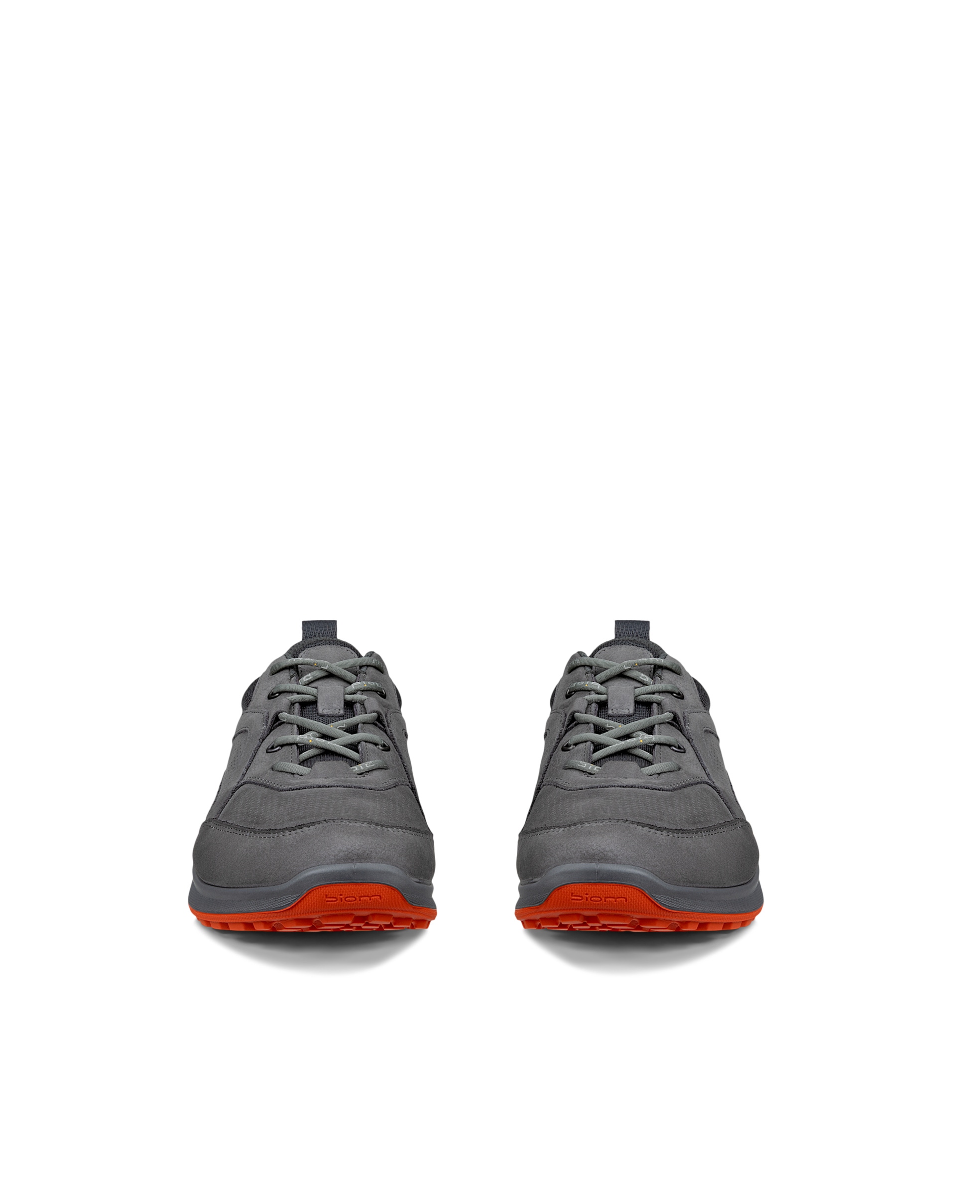 ECCO® BIOM ENERGI baskets en nubuck pour homme - Gris - Front pair