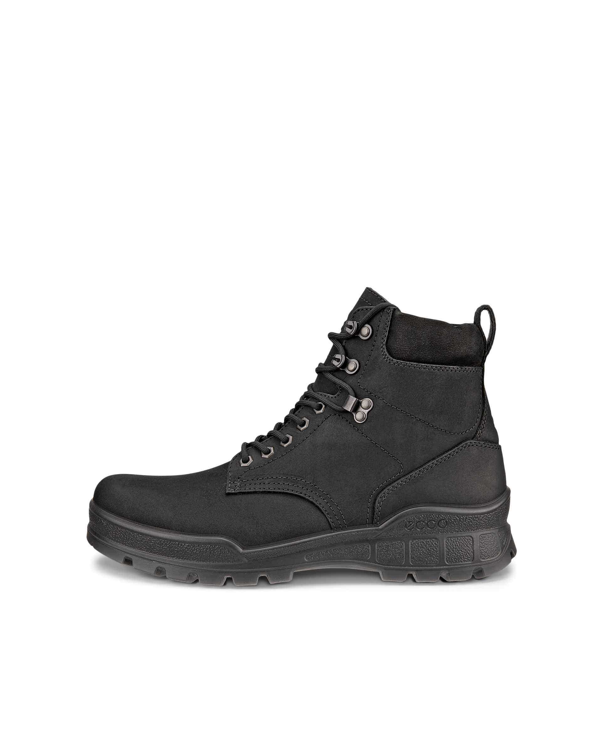 Track 25 Boot Men's ECCO® Track 25 Nubuck Waterproof Mid-Cut Boot | Black