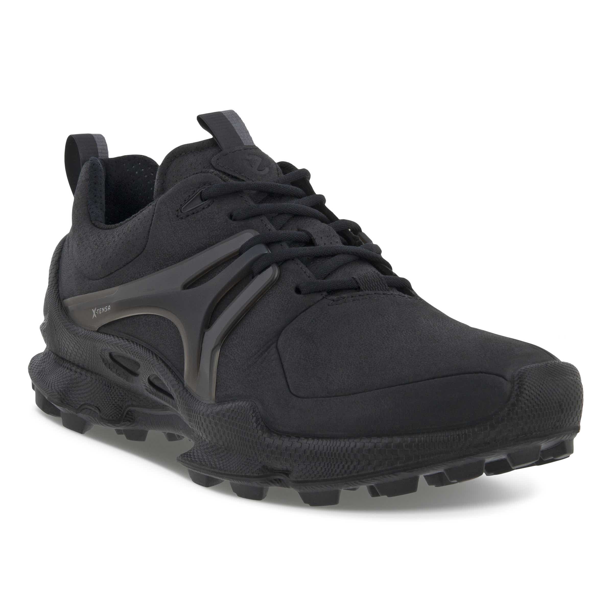 Men's ECCO® BIOM C-Trail Nubuck Waterproof Outdoor Sneaker - Black - Main