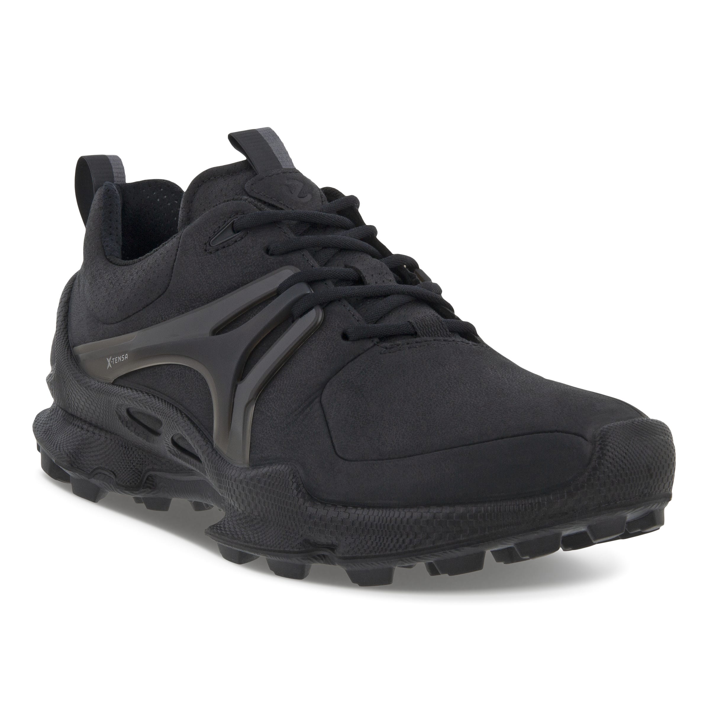 Men's ECCO® BIOM C-Trail Nubuck Waterproof Outdoor Sneaker - Black - Main