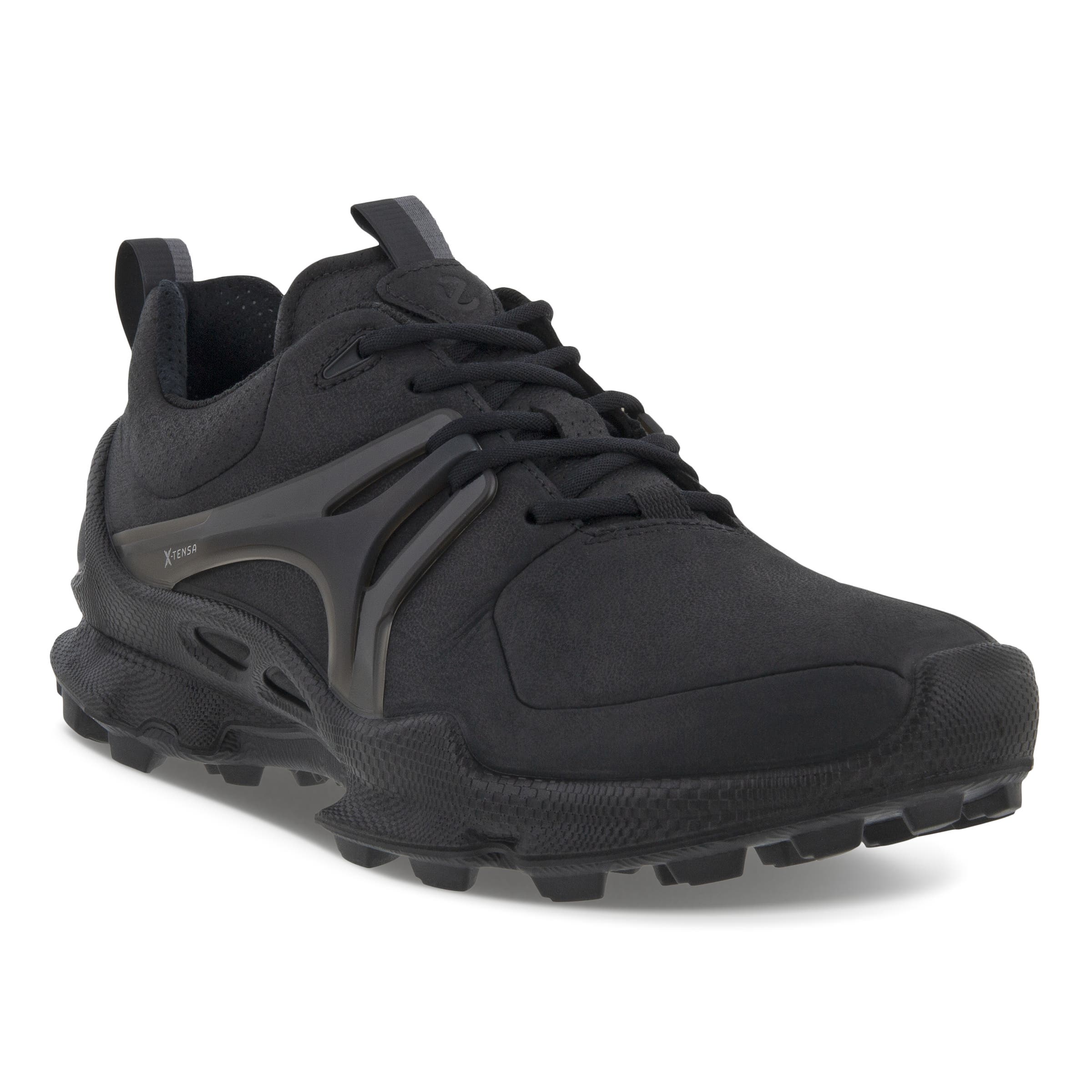 Men's ECCO® BIOM C-Trail Nubuck Waterproof Outdoor Sneaker - Black - Main