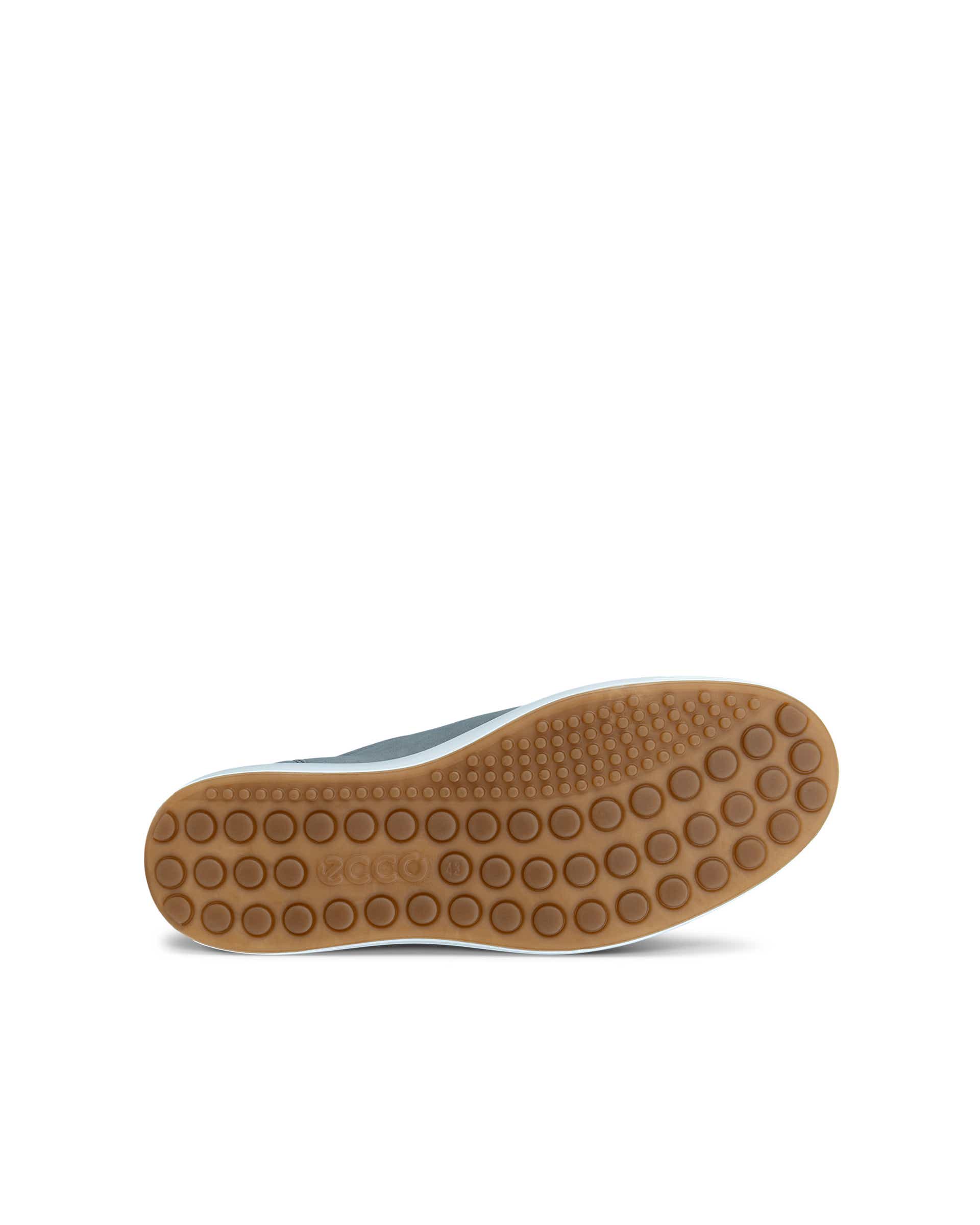 ECCO® SOFT 7 baskets en nubuck pour homme - Gris - Sole