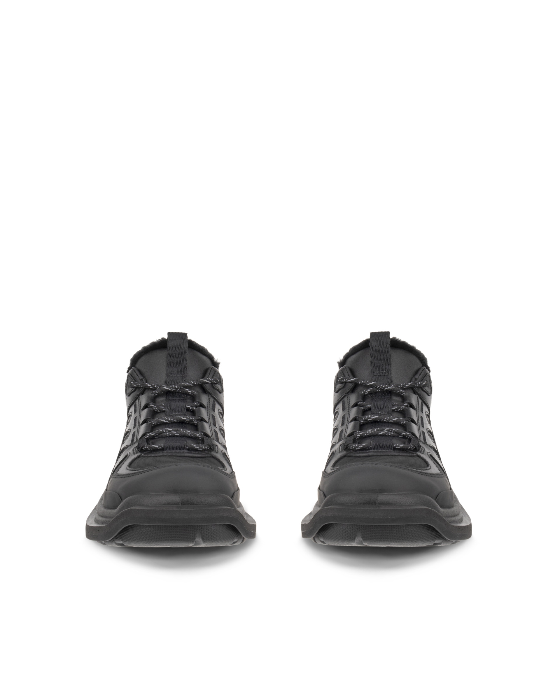ECCO OFFROAD WOMEN ウィメンズ レザーシューズ - ブラック - Front pair