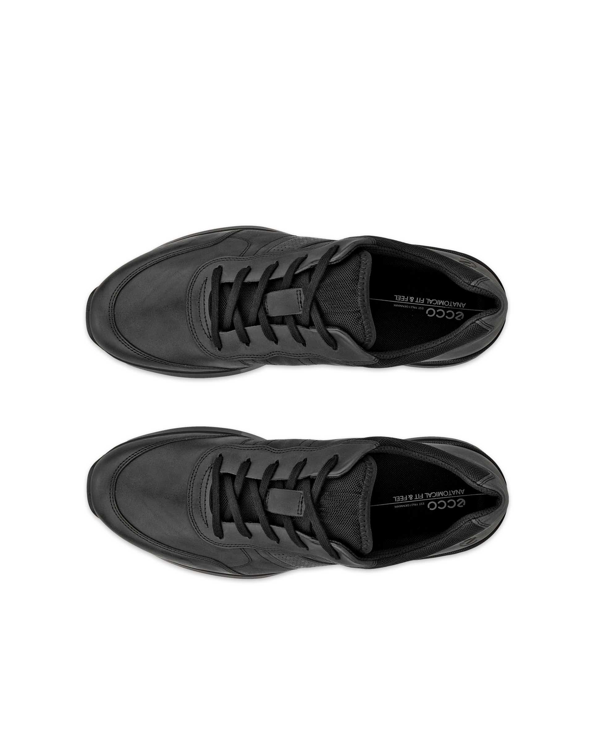 ECCO® CS25 muške tenisice od nubuka - Crna - Top left pair