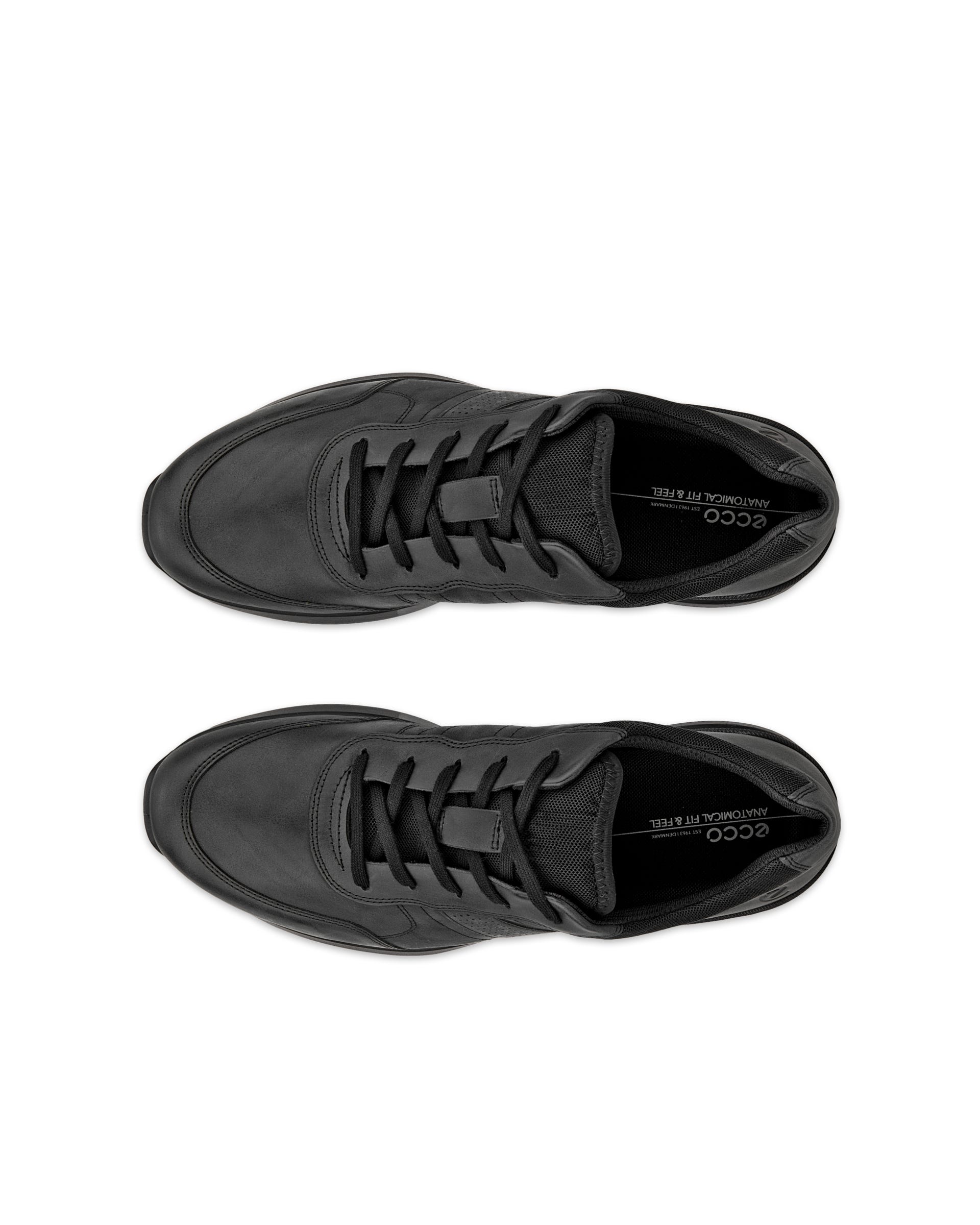 ECCO® CS25 muške tenisice od nubuka - Crna - Top left pair