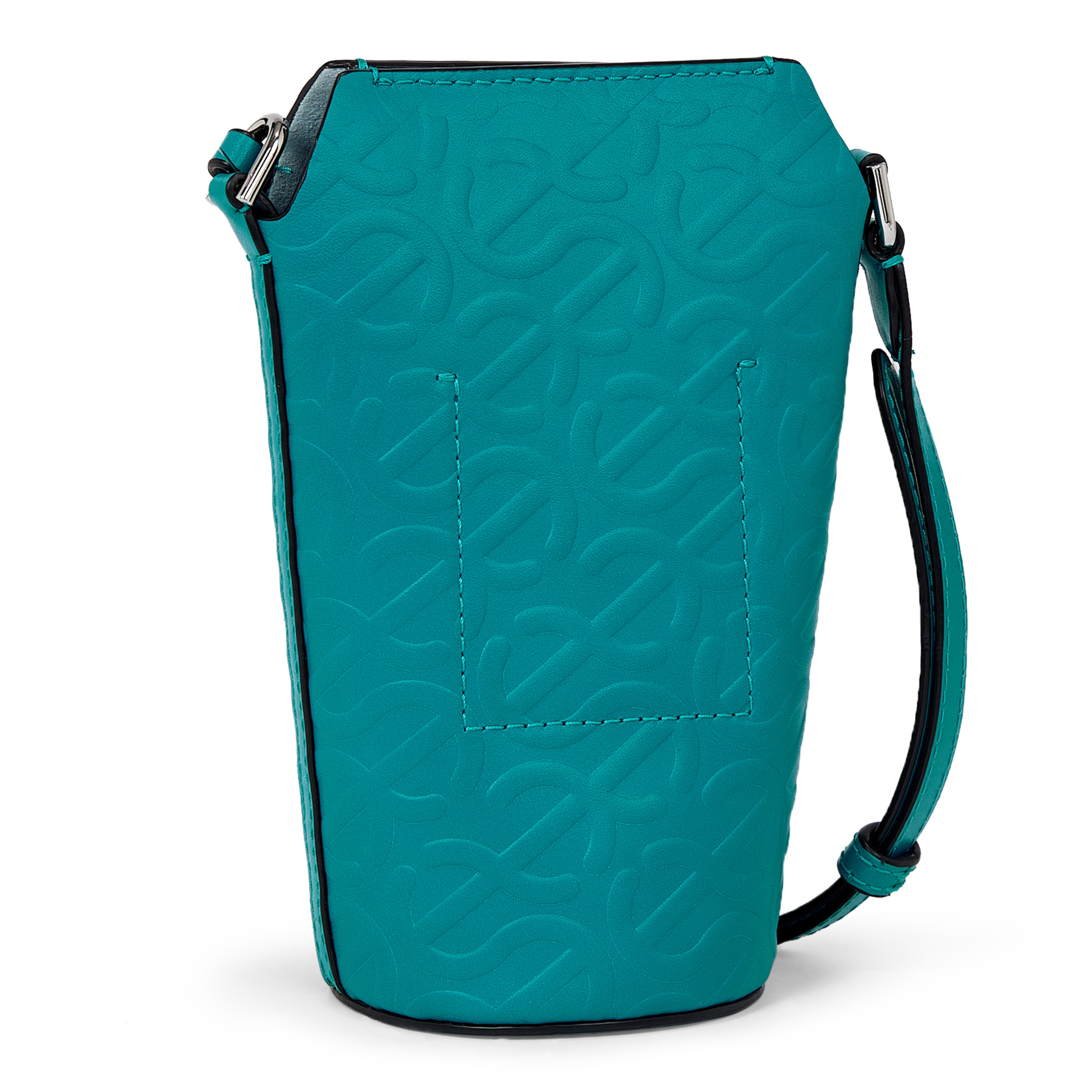 ECCOยฎ Pot Bag Leather Crossbody Bag - Blue - Back
