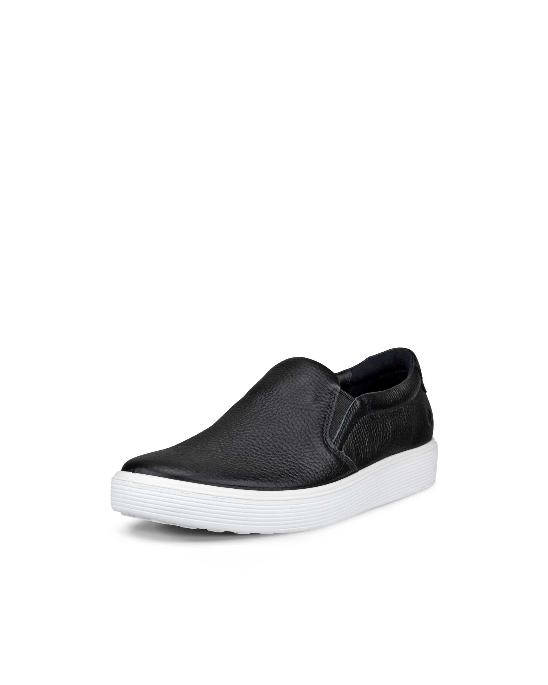 Women's ECCO® Soft 60 Leather Sneaker - Black - Main