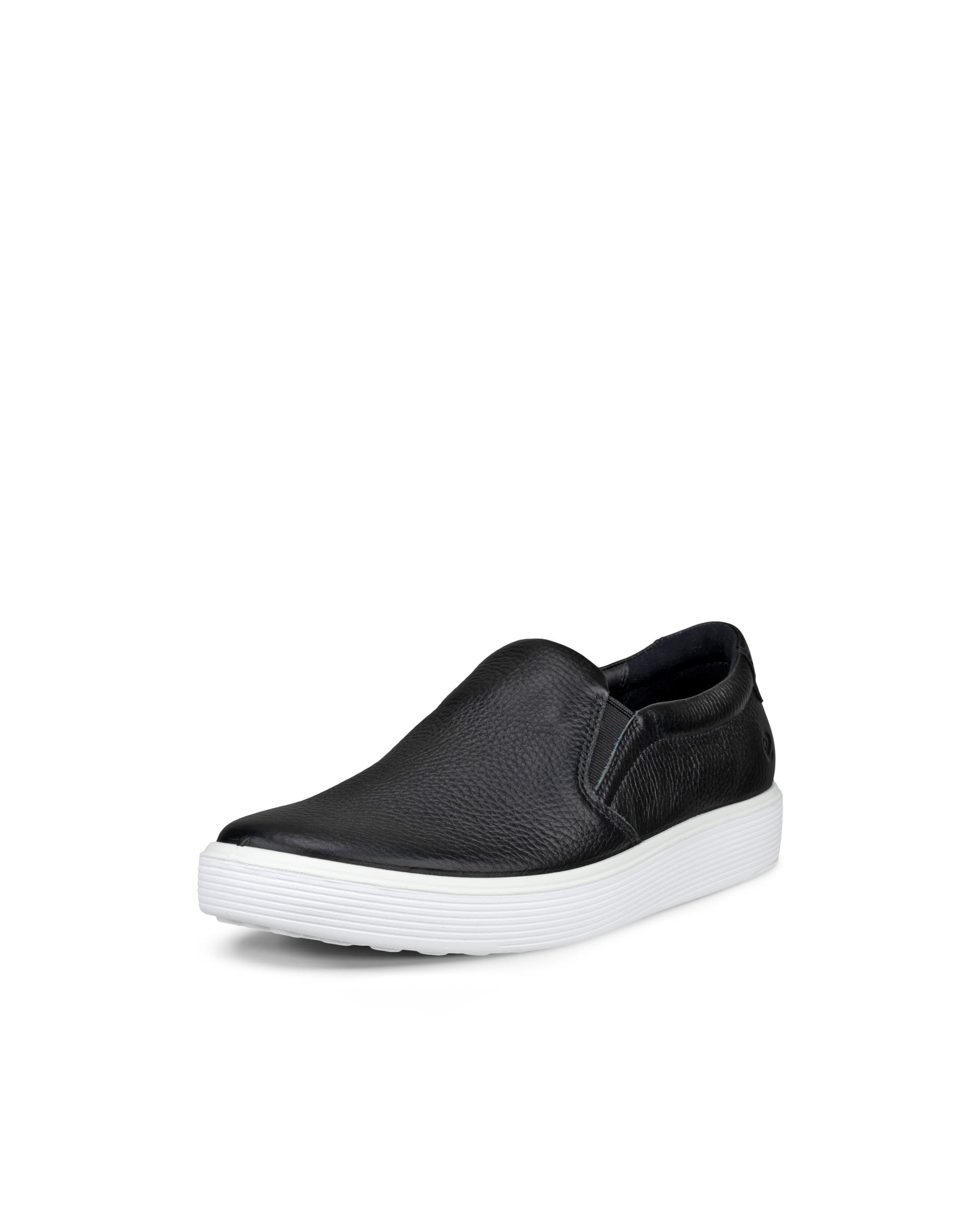 Women's ECCO® Soft 60 Leather Sneaker - Black - Main