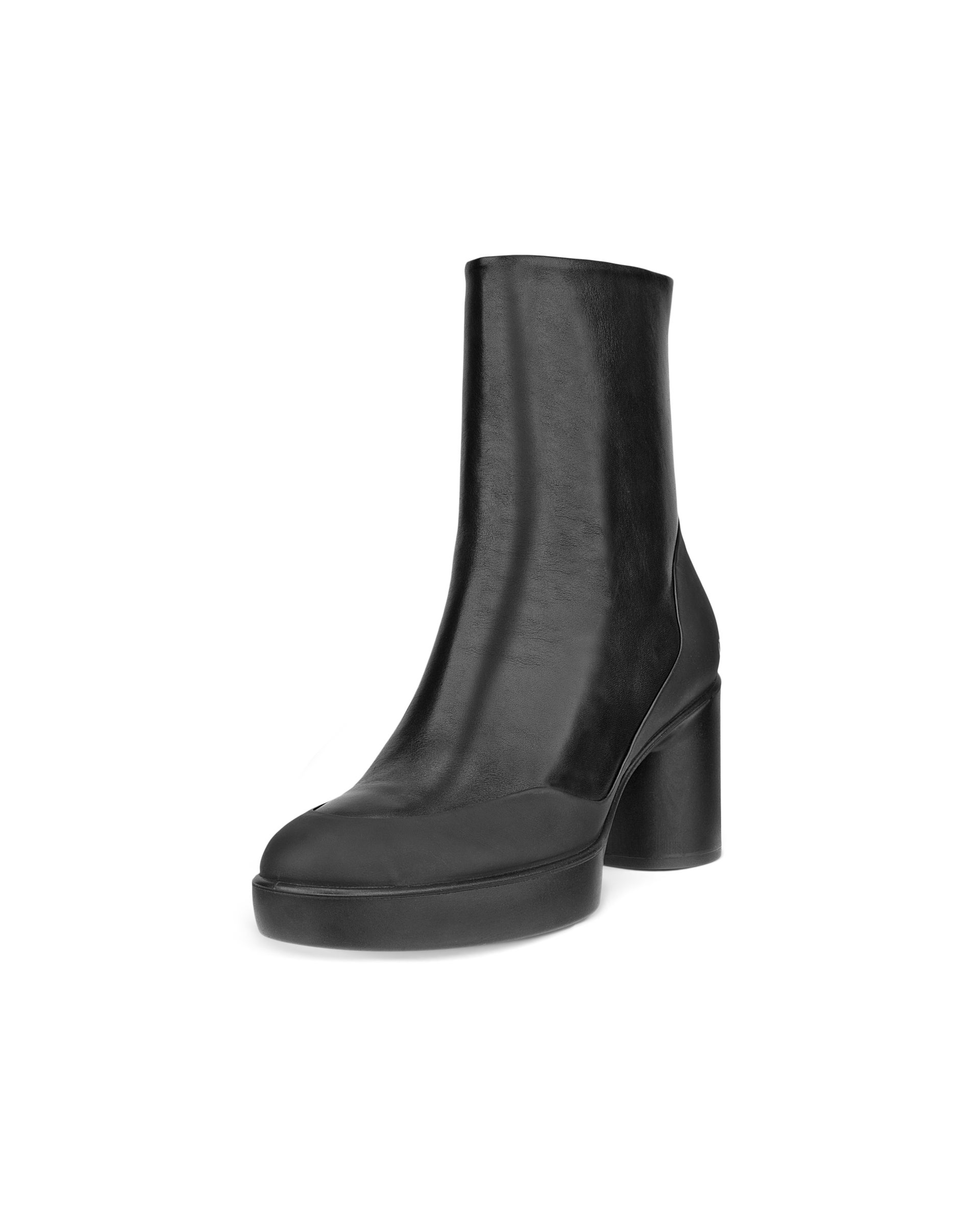 ECCO Shape Sculpted Motion 55 ウィメンズ レザーアンクルブーツ - ブラック - Main