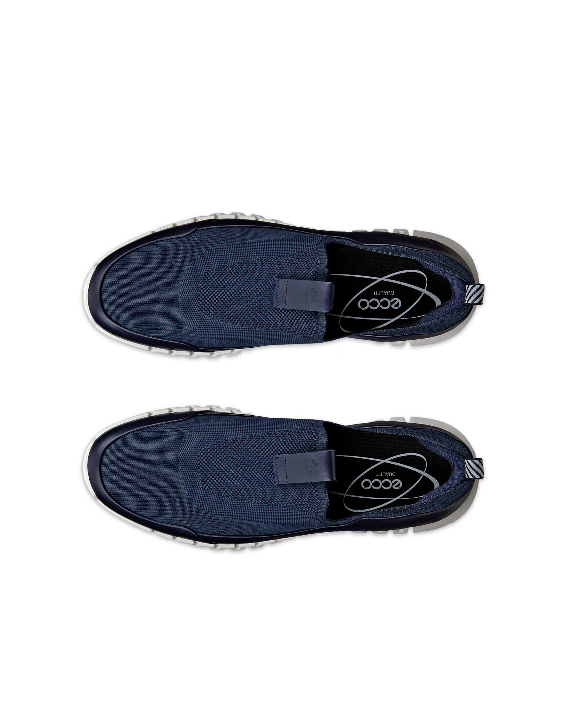 ECCO® GRUUV baskets en toile pour homme - Bleu - Top left pair