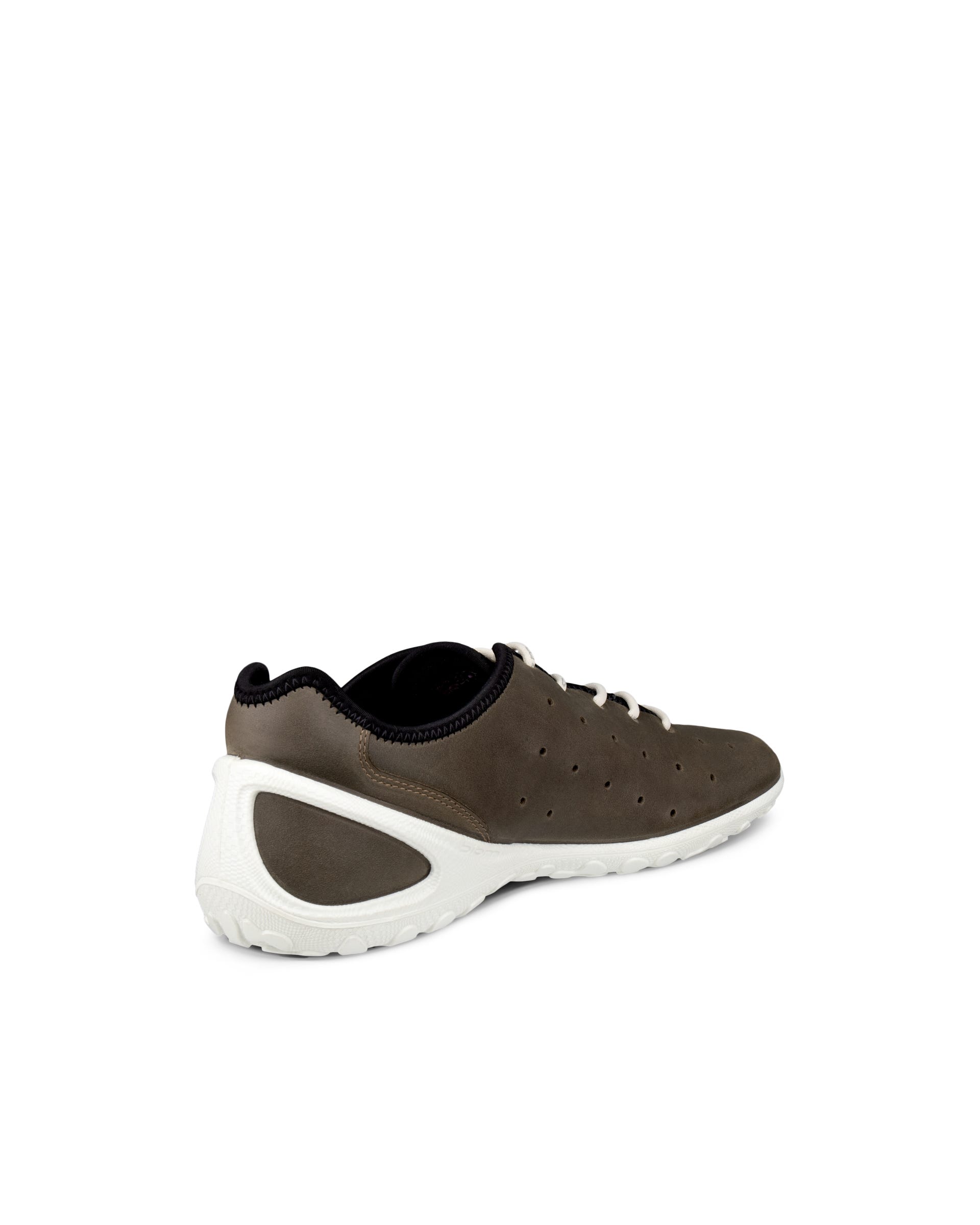 Męskie sznurowane buty z nubuku ECCO® BIOM EVERYDAY - Brązowy - Outside