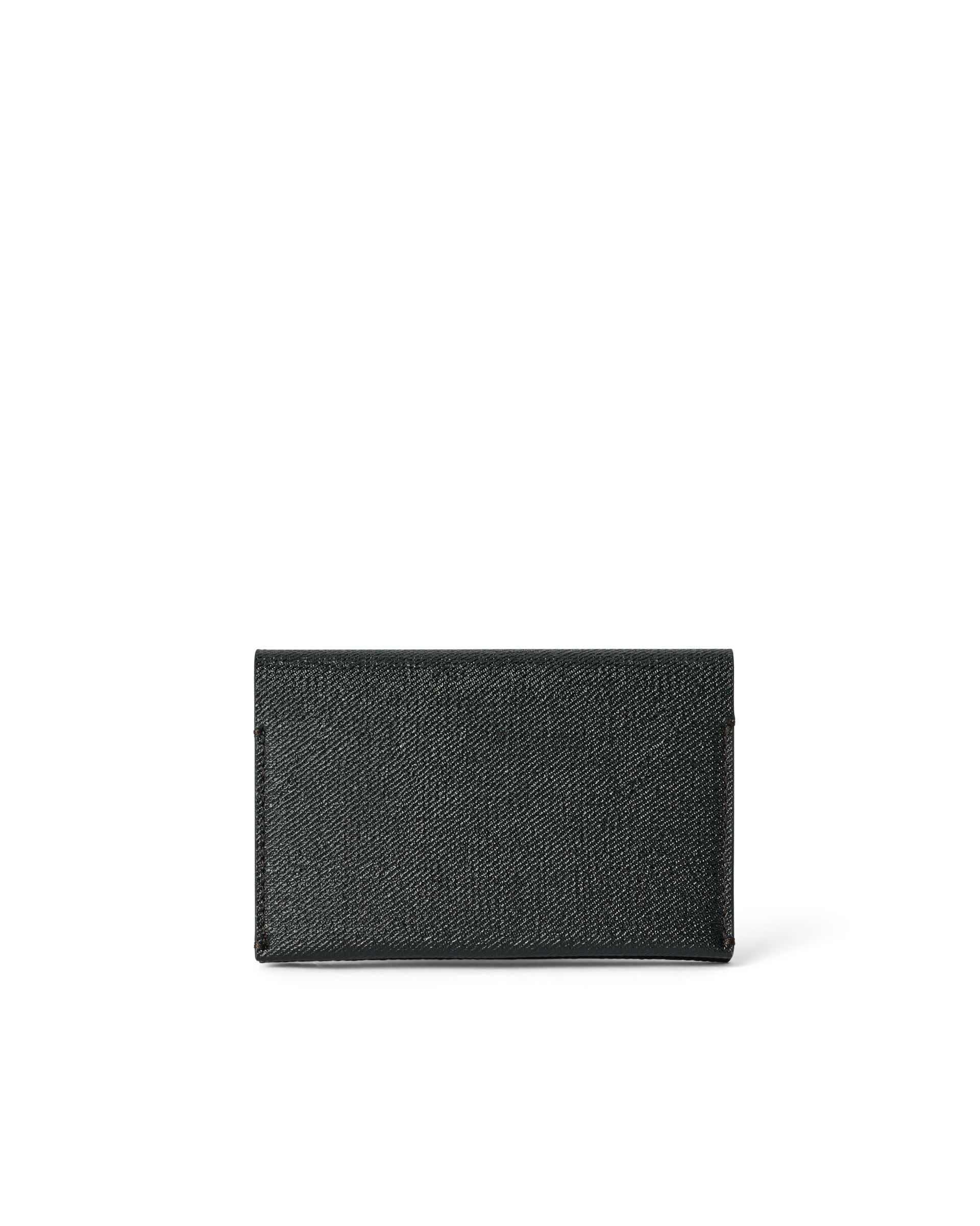 ECCO Business Card Purse レザーカードケース - ブラック - Back