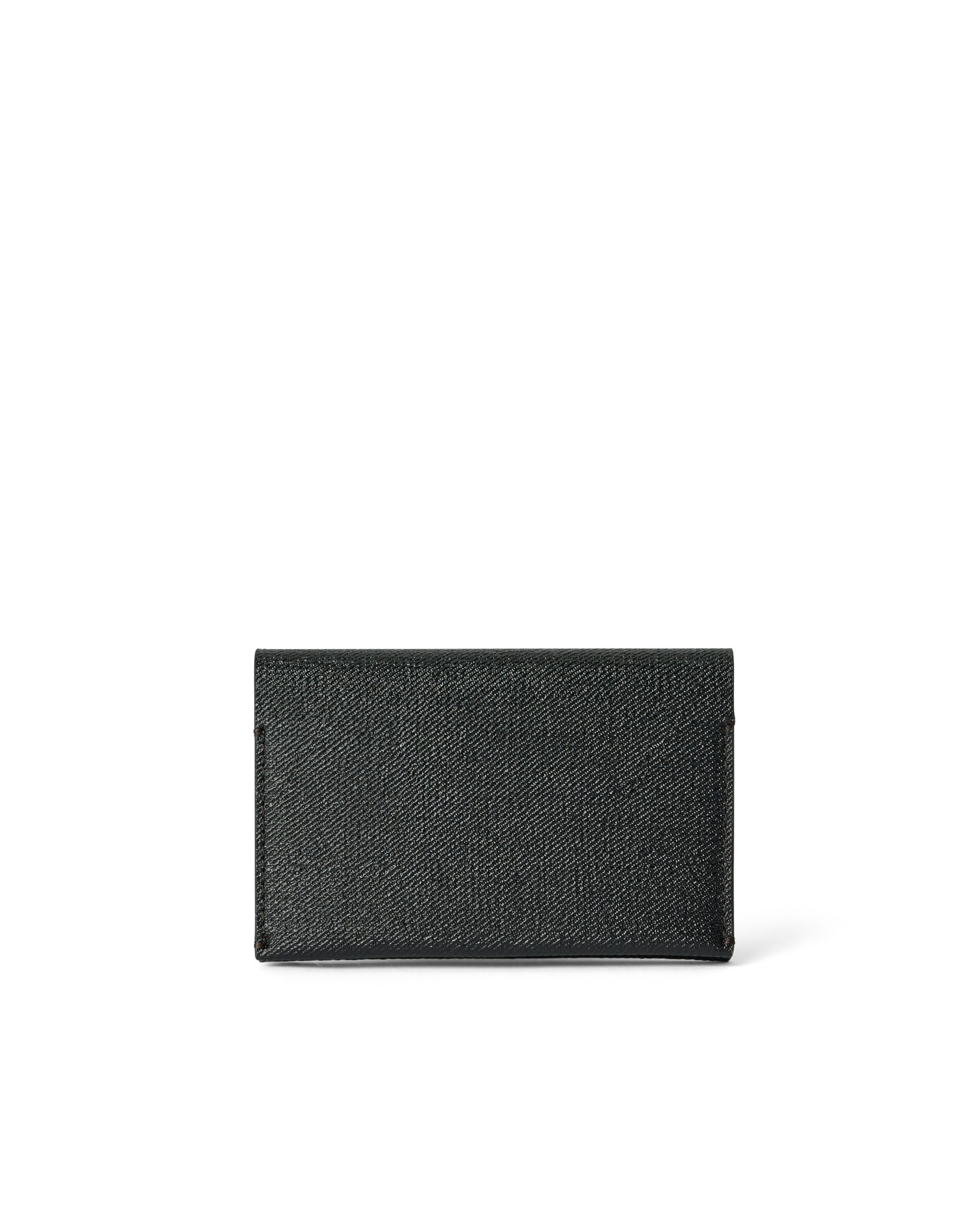 ECCO Business Card Purse レザーカードケース - ブラック - Back