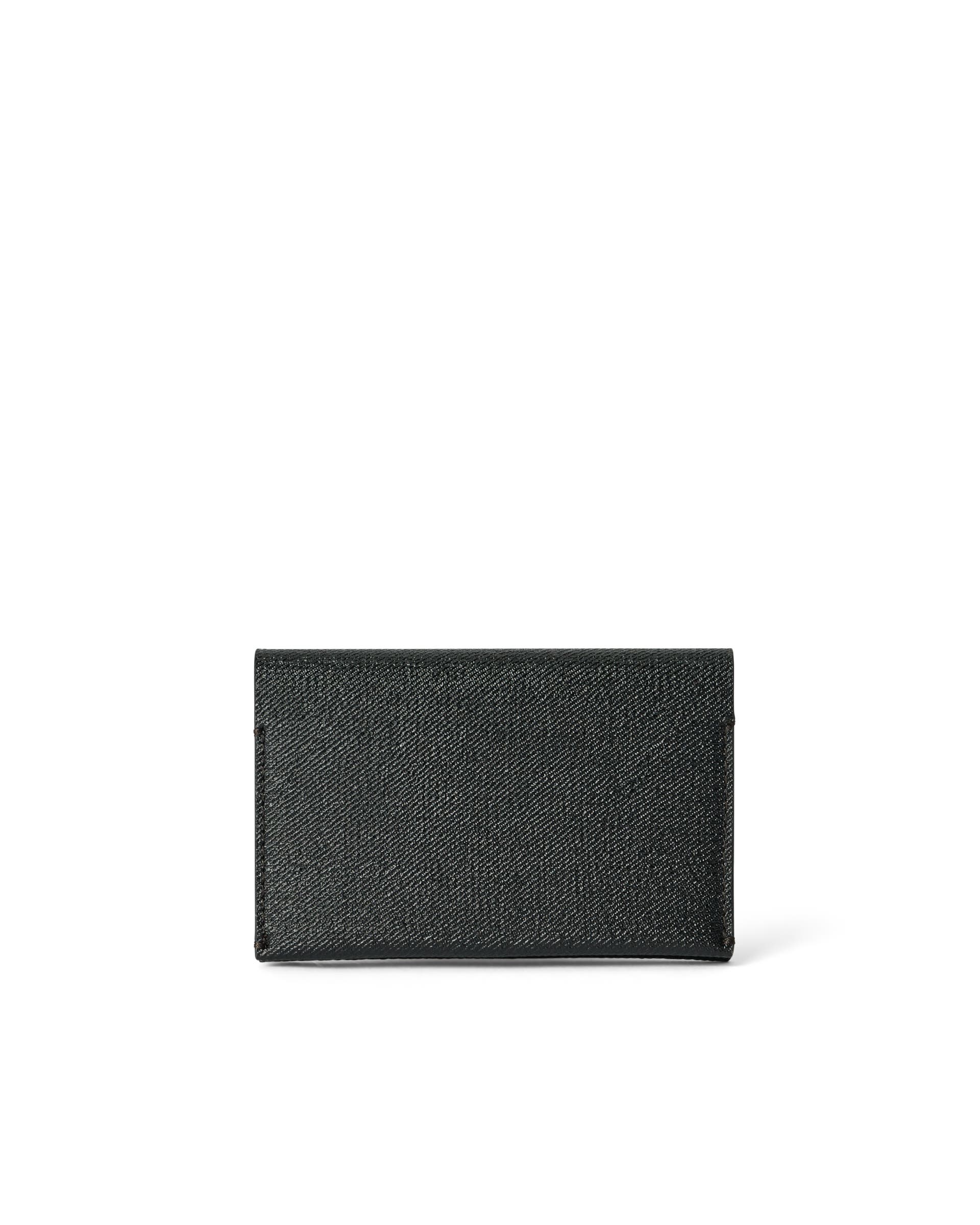 ECCO Business Card Purse レザーカードケース - ブラック - Back